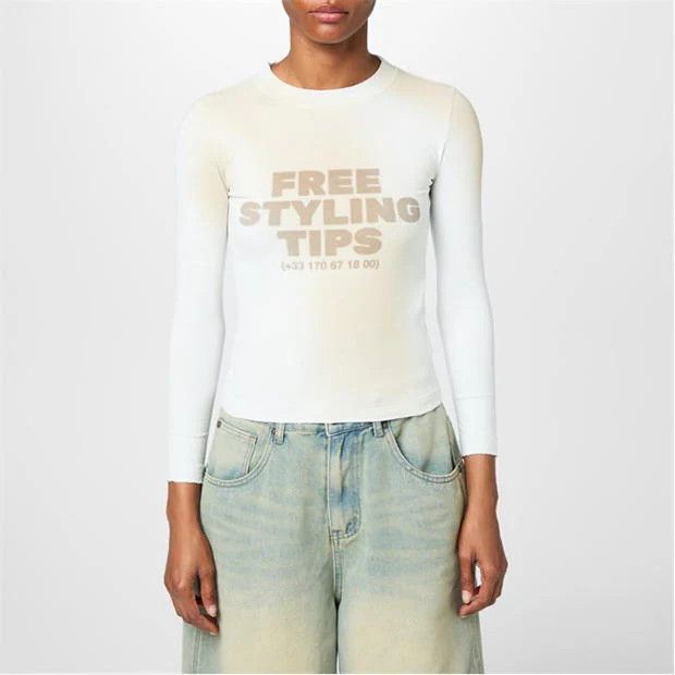 Balenciaga o1g2r1mq0924 Long Sleeve T-Shirts in White Size M / US 6-8 / IT 42-44 - 1 Preview