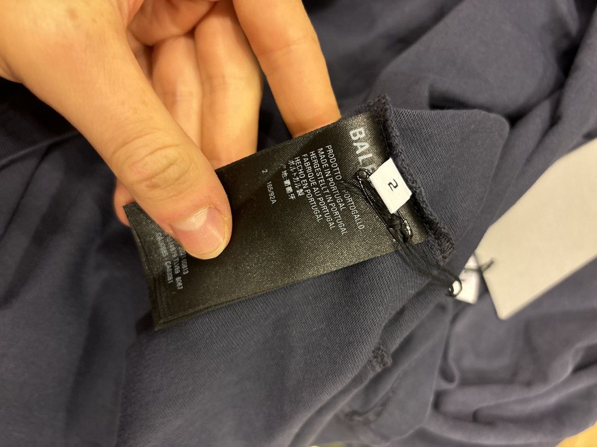 Balenciaga Balenciaga Navy College Logo Thin Hoodie Size US M / EU 48-50 / 2 - 4 Thumbnail