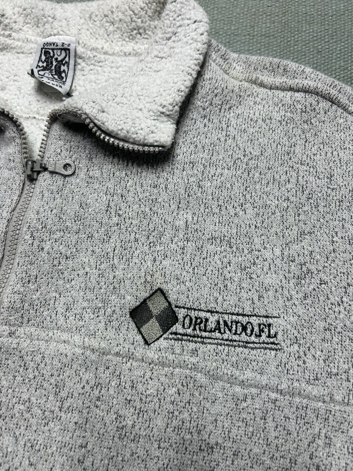 Vintage 80s pullover sweatshirt 1/4 zip Orlando florida soft beach L Size US L / EU 52-54 / 3 - 4 Thumbnail