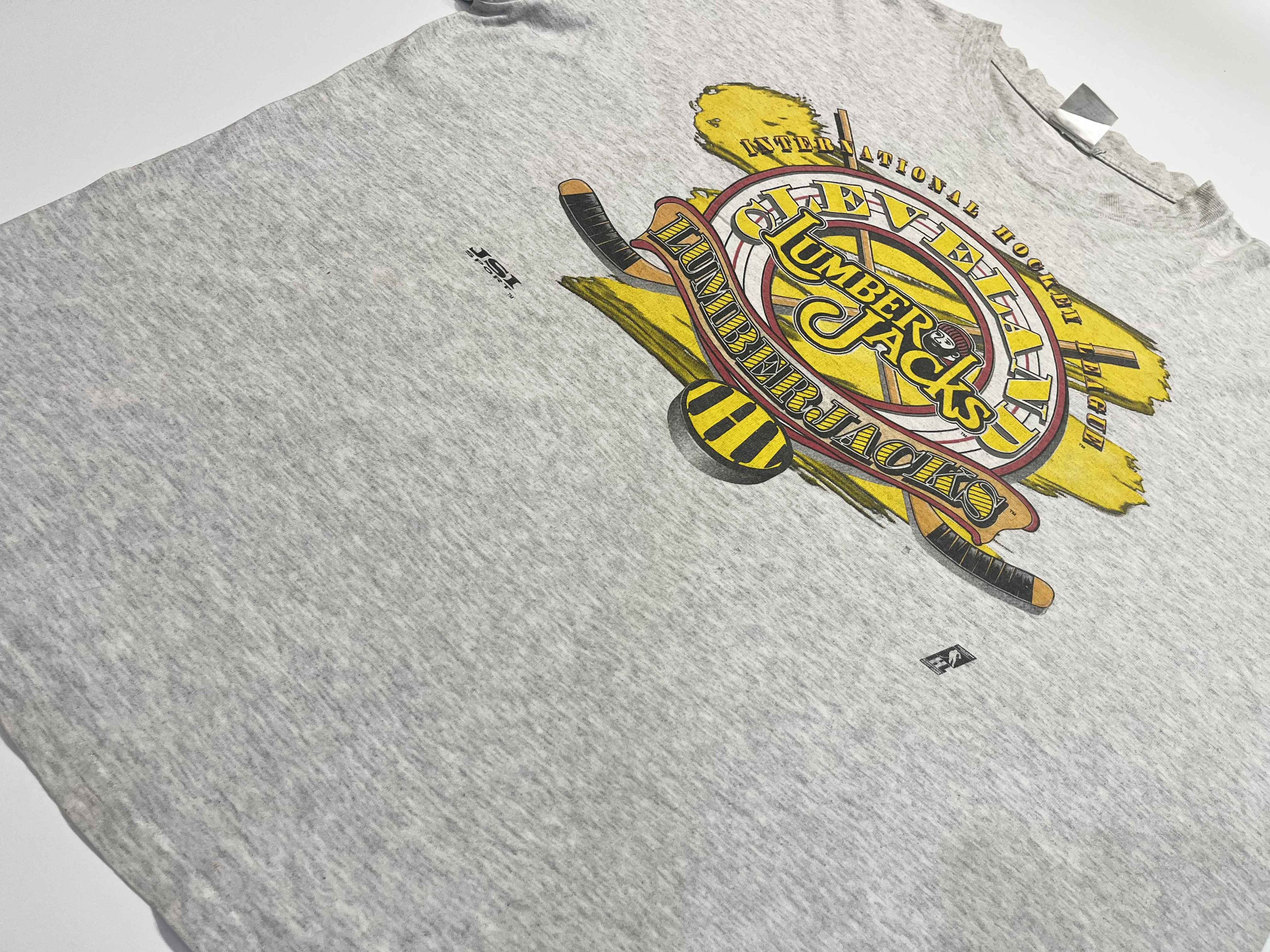 Vintage Vintage Cleveland Lumberjacks IHL Minor Hockey T-Shirt Size US XL / EU 56 / 4 - 6 Thumbnail