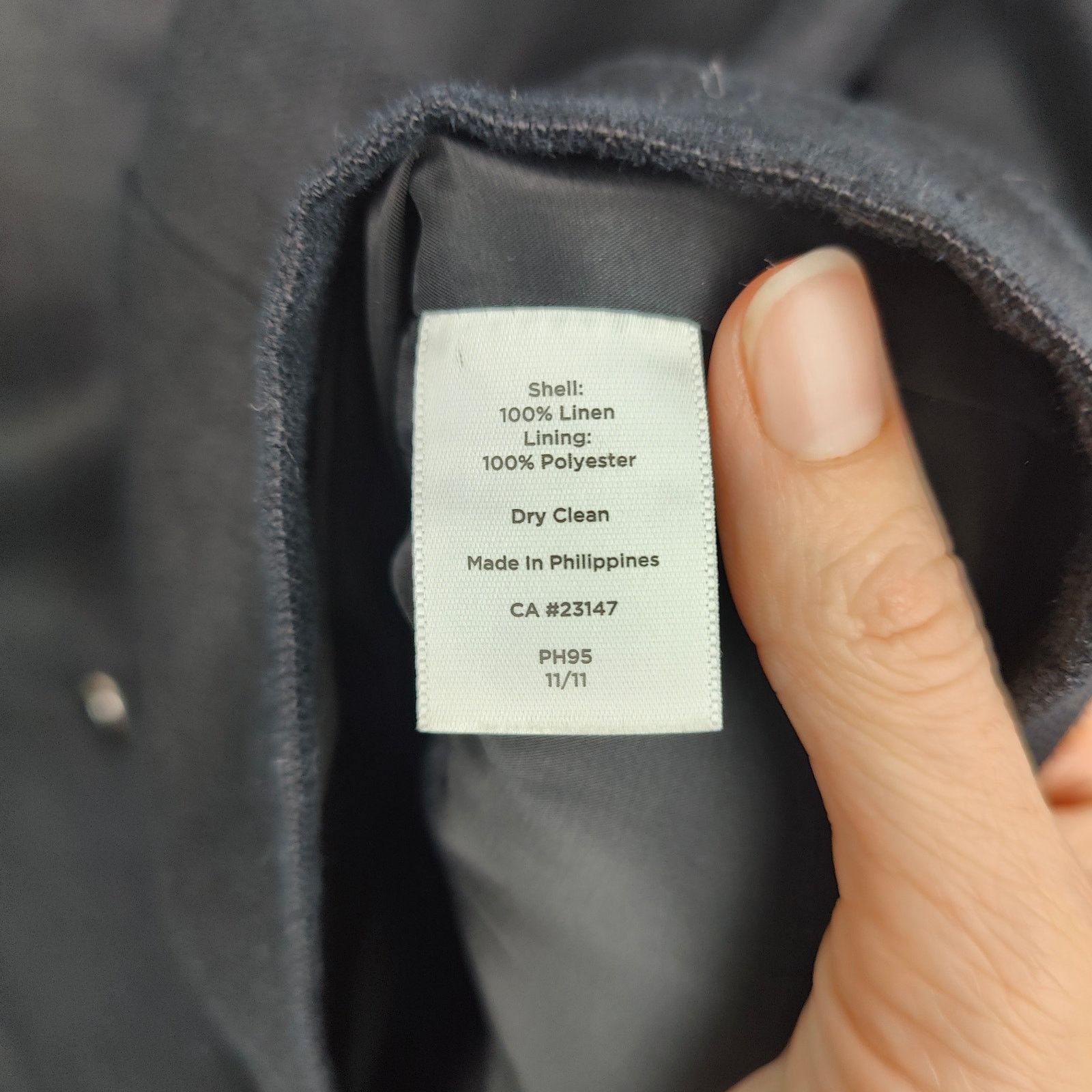 Other Talbots Linen Jacket Womens 12 Black Blazer Preppy Size XL / US 12-14 / IT 48-50 - 6 Thumbnail