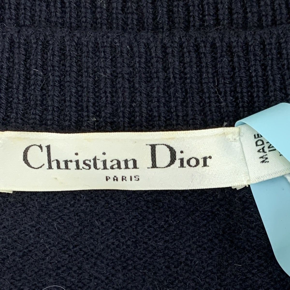 Dior Dior Black Floral Cashmere Knit Short Sleeve T-shirt K26WX Size S / US 4 / IT 40 - 6 Thumbnail