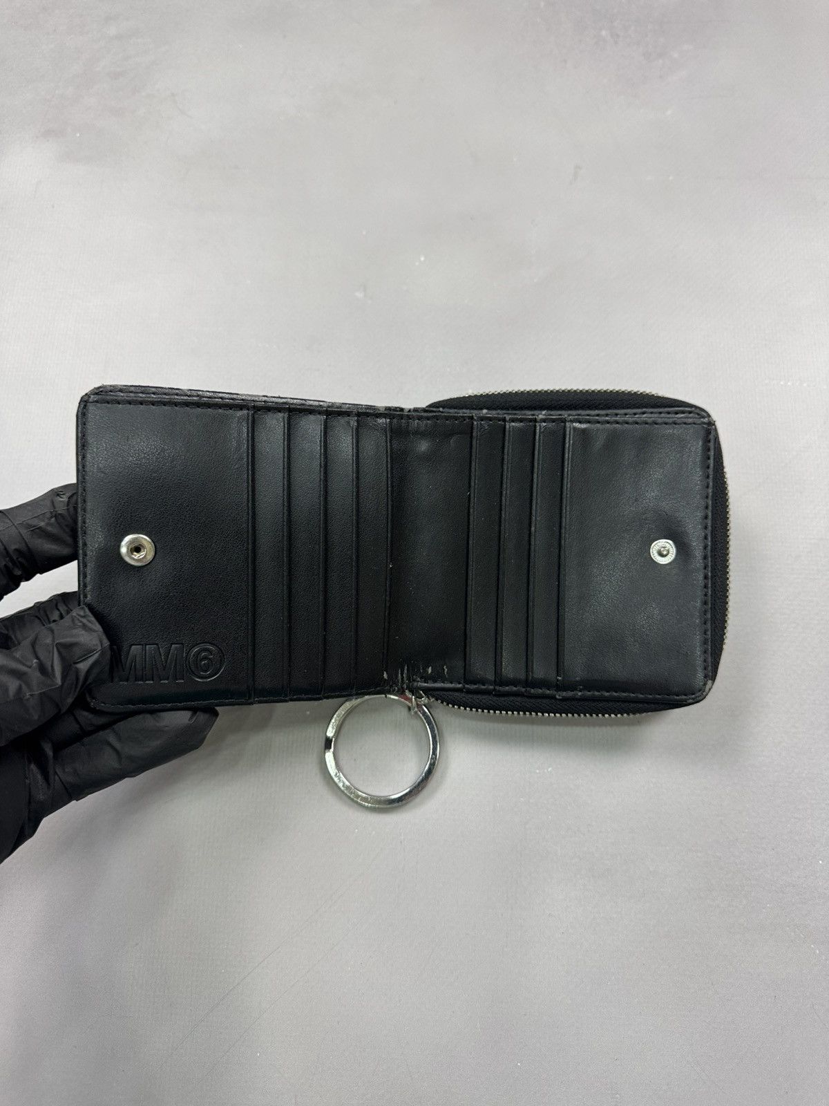 MM6 × Maison Margiela Mm6 Maison Margiela Chart Zip-Up Wallet(Black/OS) Size ONE SIZE - 5 Thumbnail