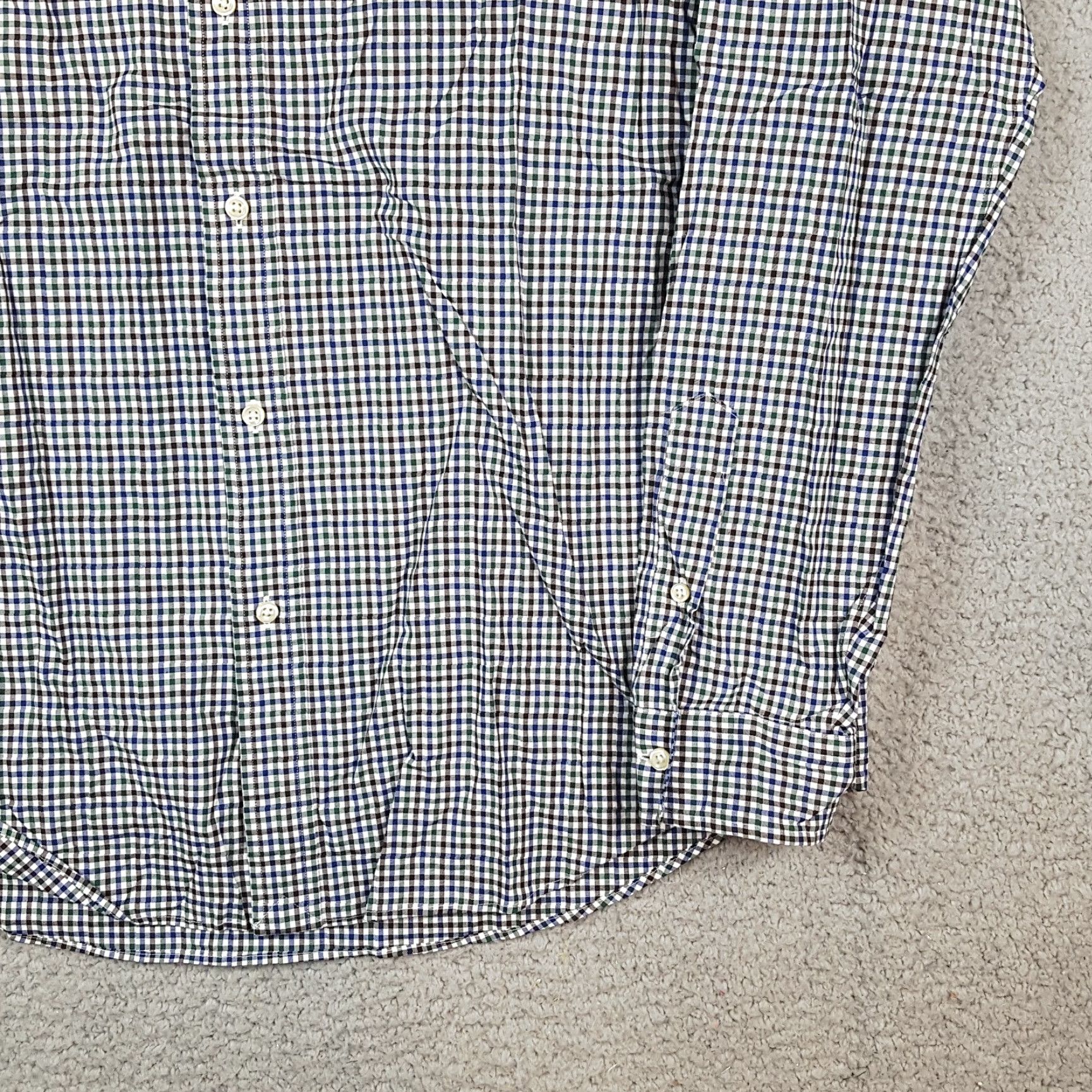 Ralph Lauren Vintage Ralph Lauren Men's XL Plaid Woven Cotton Dress Shirt - Classic Collared Button-Up, Preppy 90s Style Size 46R - 3 Thumbnail