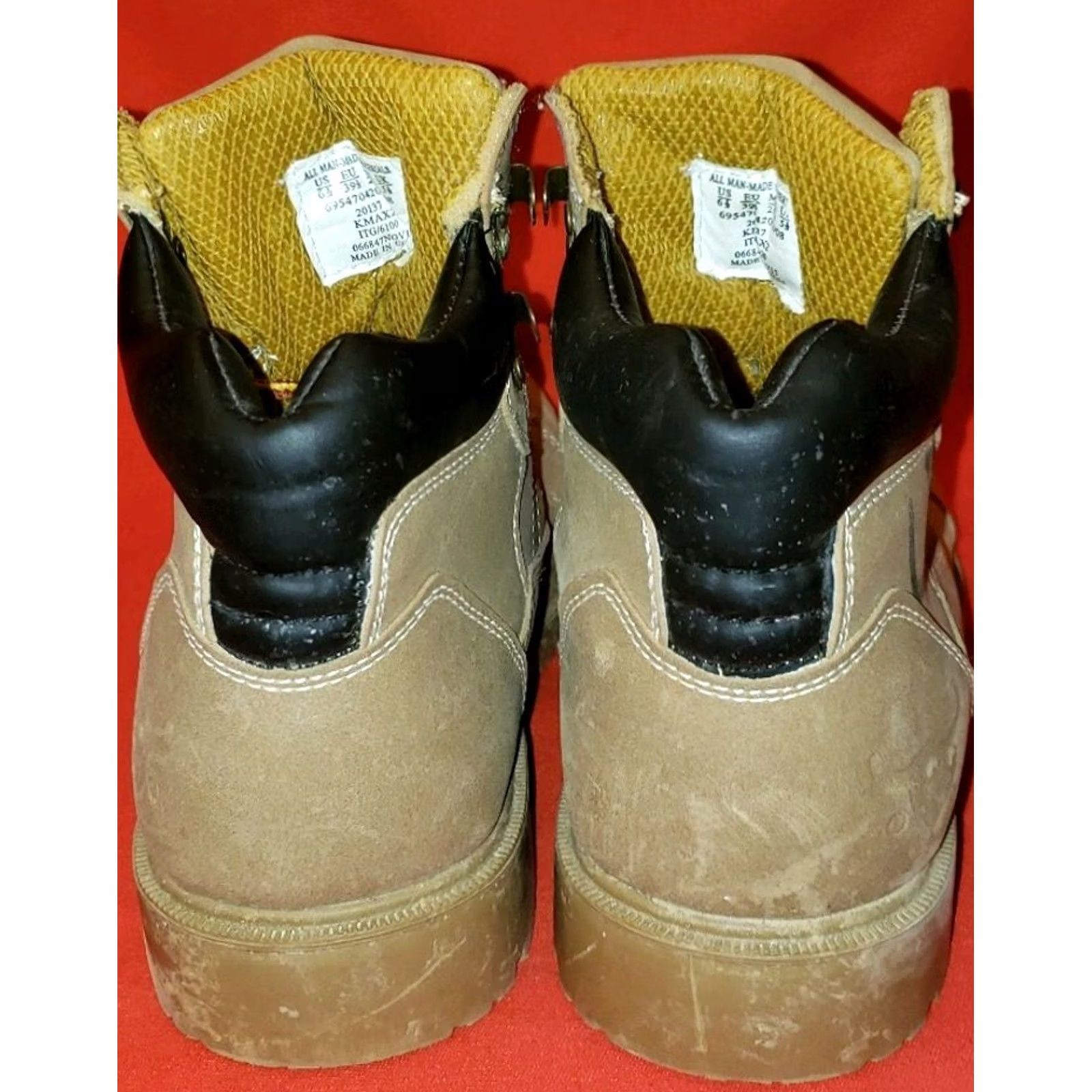 Vintage Texas Steer Work & Safety Ankle High Mens Boot Size 6.5M - Brown - Speed Laces - Excellent Condition Size US 7 / EU 40 - 4 Thumbnail