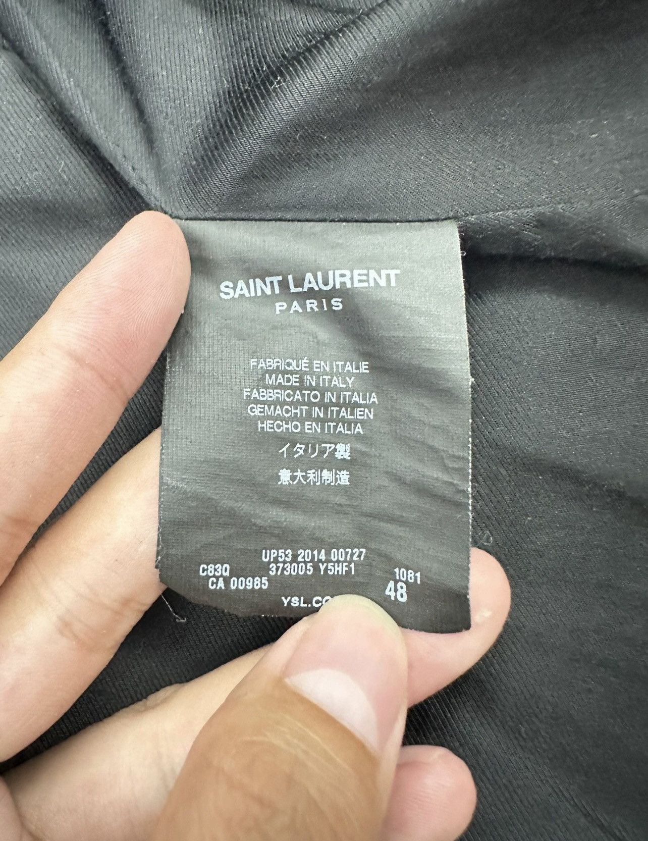 Saint Laurent Paris *RARE* Saint Laurent SS15 Stud Leather Jacket Sz.48 Size US M / EU 48-50 / 2 - 8 Thumbnail