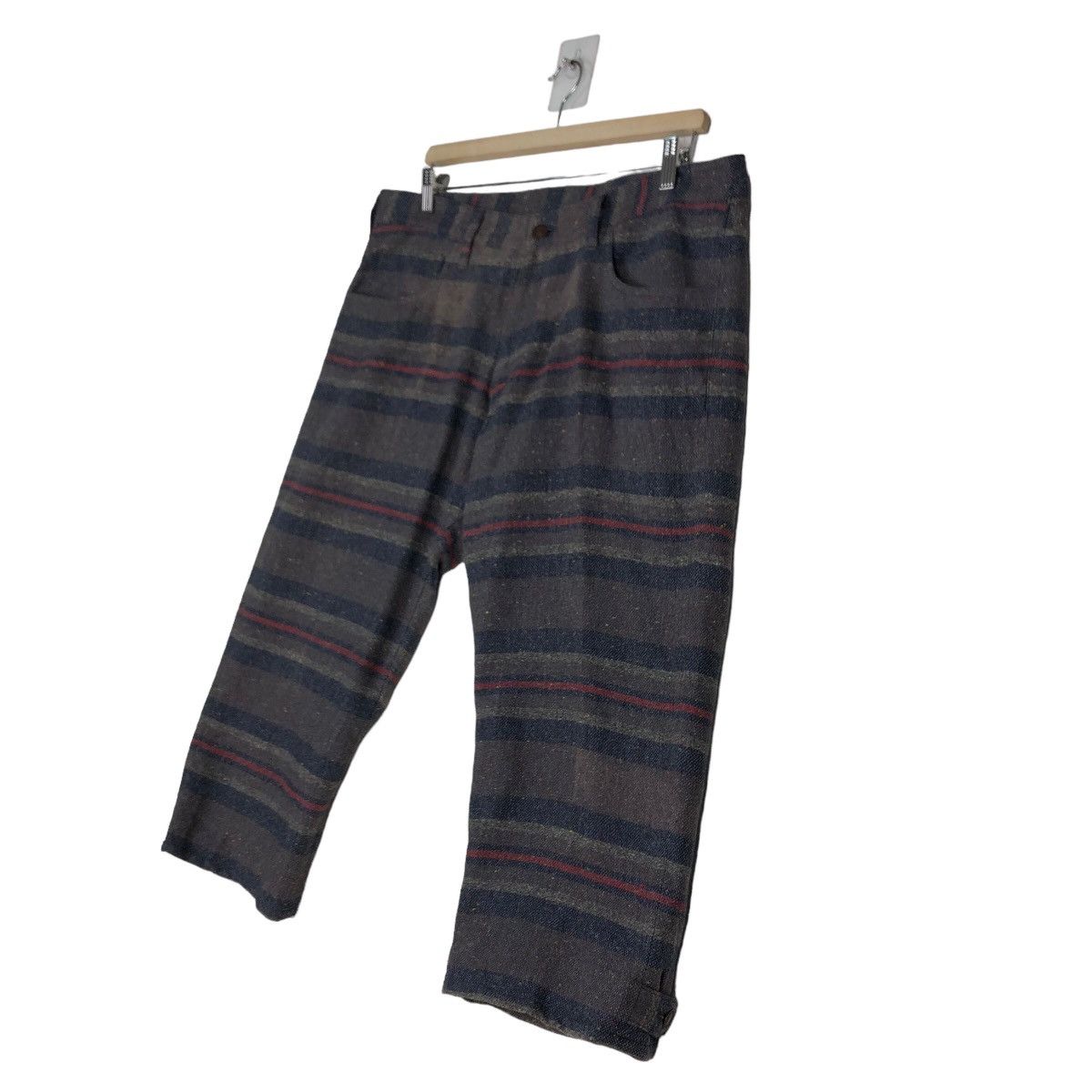 Japanese Brand 🔥SHORT PANT WOOL BLANKET THE GUILTS ISSEY MIYAKE Size US 36 / EU 52 - 2 Thumbnail
