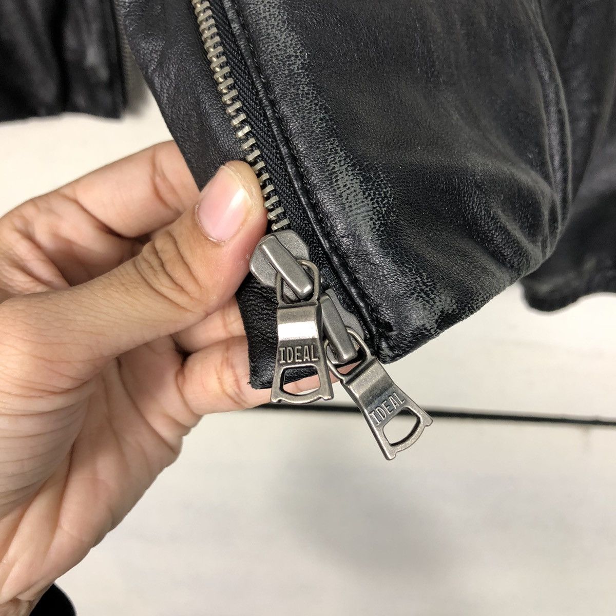 Japanese Brand 📌Vintage Cropped Leather Biker Jacket Indivi Japan Size US M / EU 48-50 / 2 - 17 Thumbnail