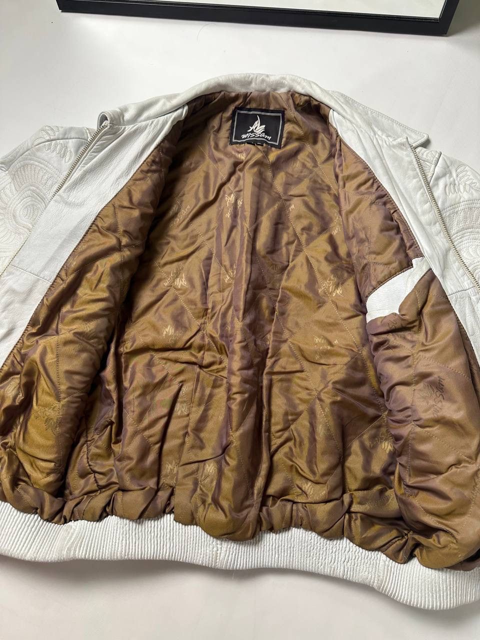 Al Wissam 🔥90s Rare Al Wissam Hand Made Korea Leather Jacket Size US XL / EU 56 / 4 - 14 Thumbnail
