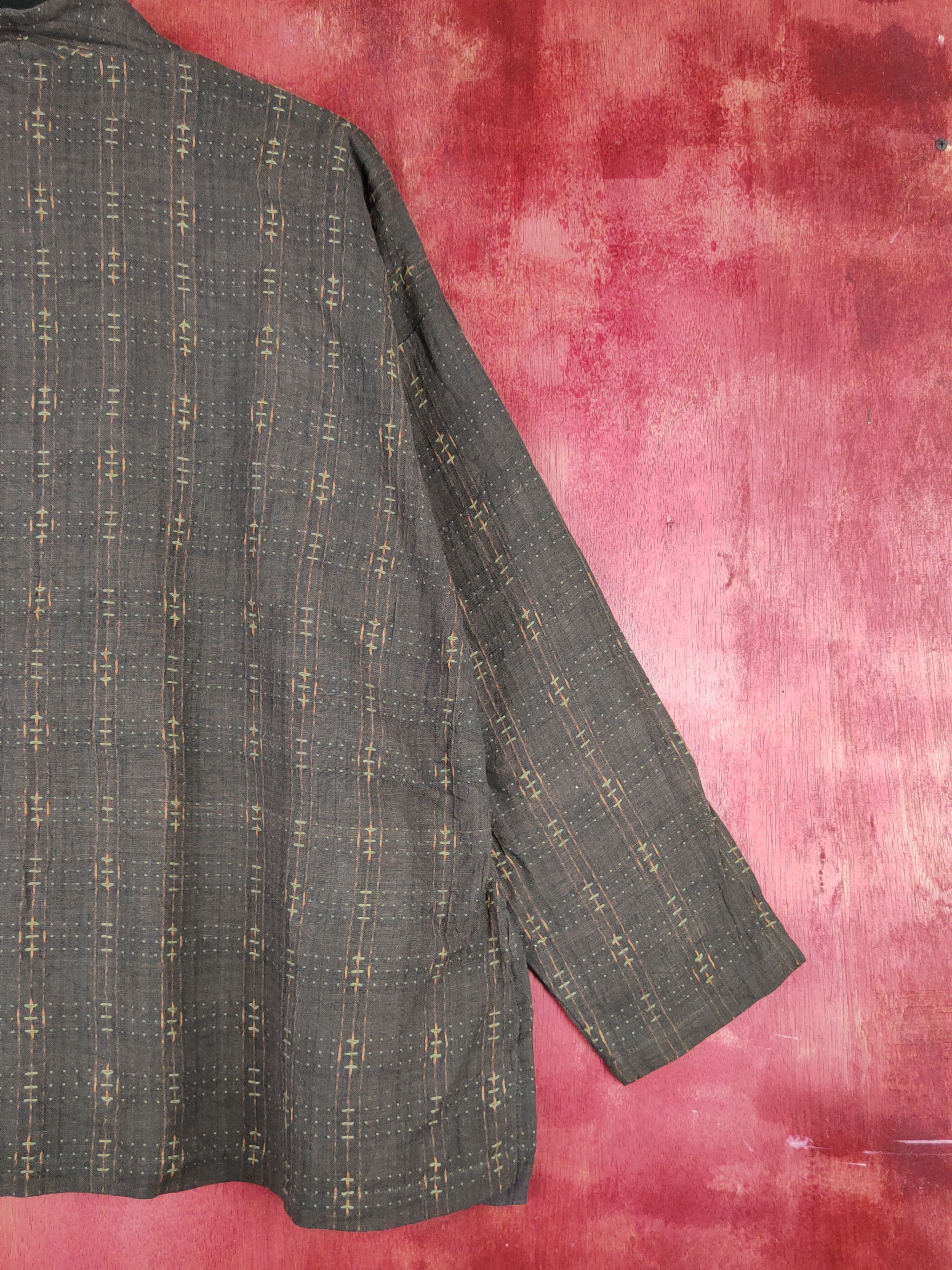 Japanese Brand × Vintage Antenne Trois Dark Brown Button Ups #S1355 Size XL / US 12-14 / IT 48-50 - 9 Thumbnail