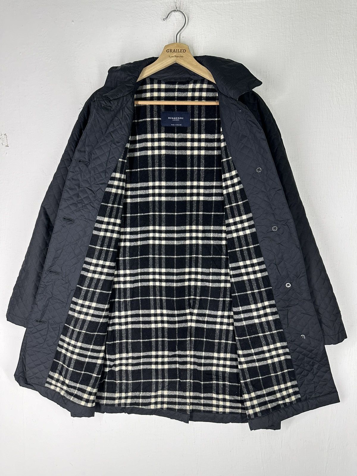 Burberry Burberry London Nova Check Trench Coat Jacket Black Size US M / EU 48-50 / 2 - 3 Thumbnail