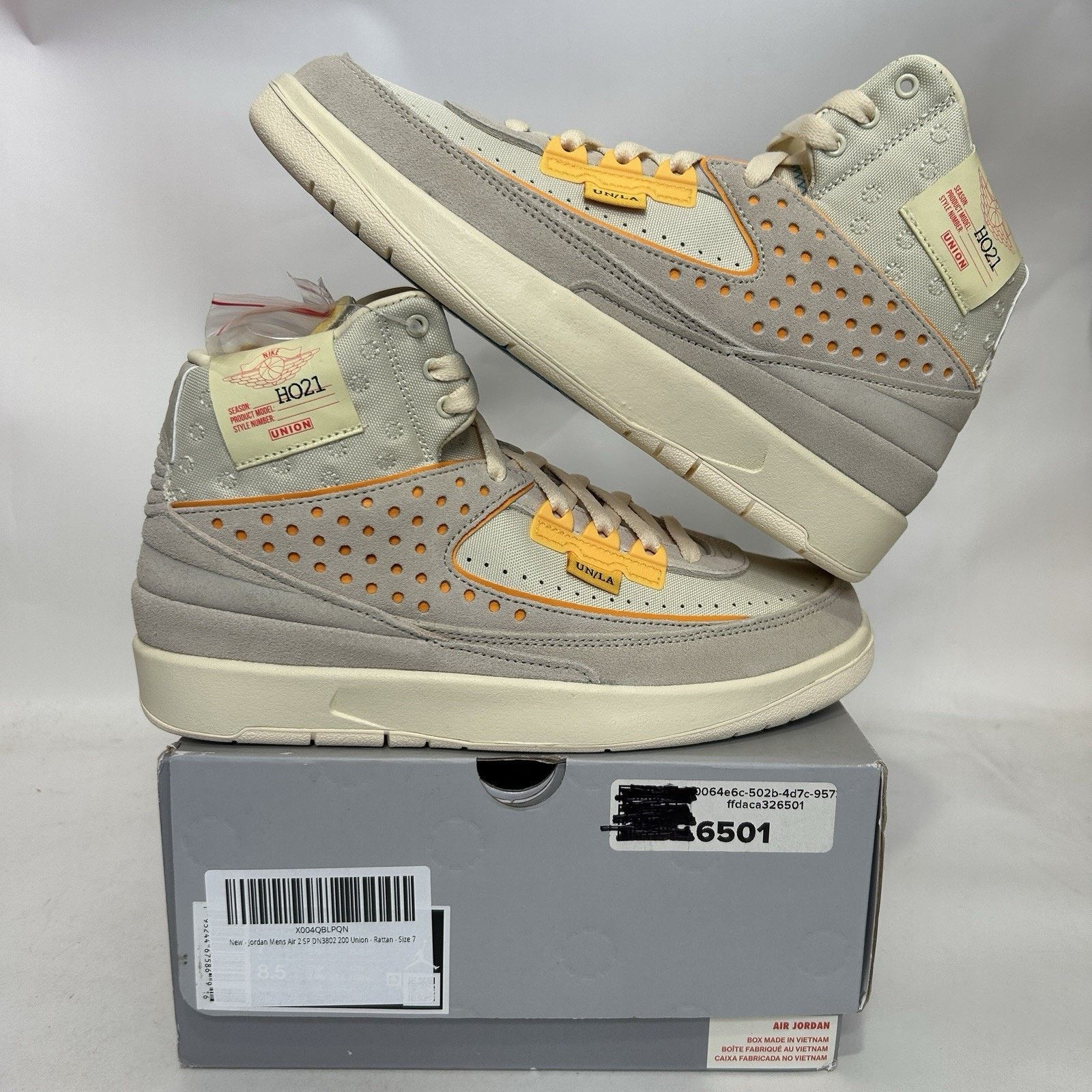 Jordan Brand Nike Air Jordan 2 Retro SP x Union LA “Rattan” DN3802-200 Size US 8.5 / IT 38.5 - 1 Thumbnail