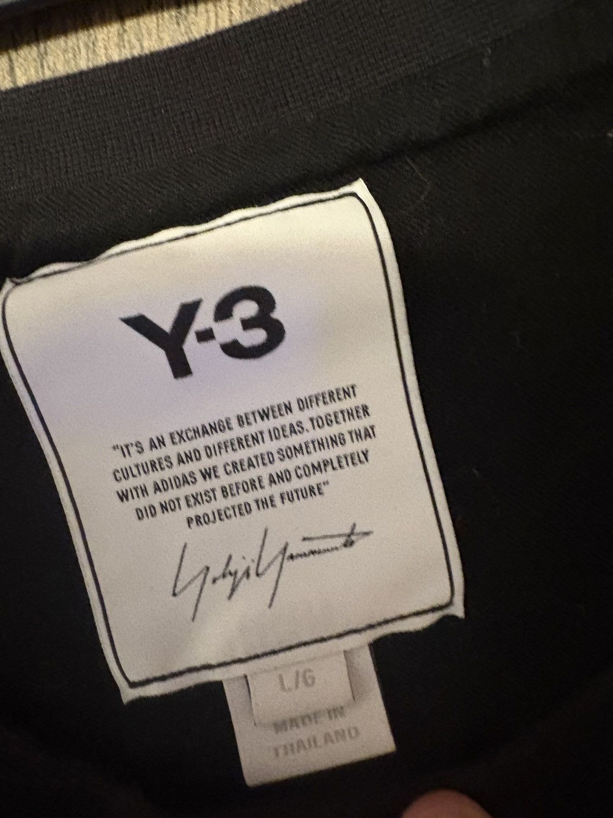 Y-3 y-3 black tee Size US L / EU 52-54 / 3 - 2 Thumbnail