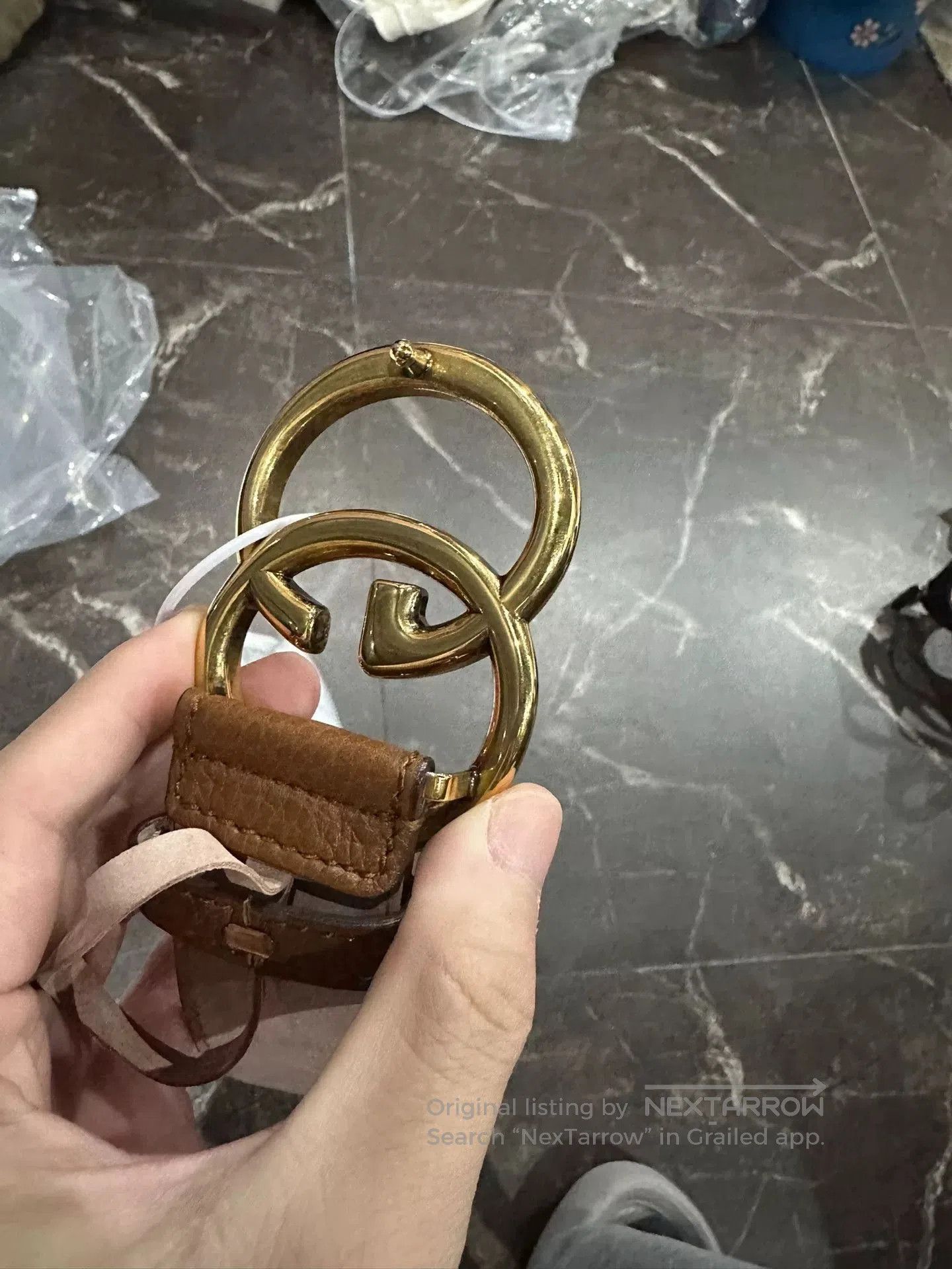 Gucci Gucci Double G Smooth Buckle Leather Belt. Size ONE SIZE - 4 Thumbnail