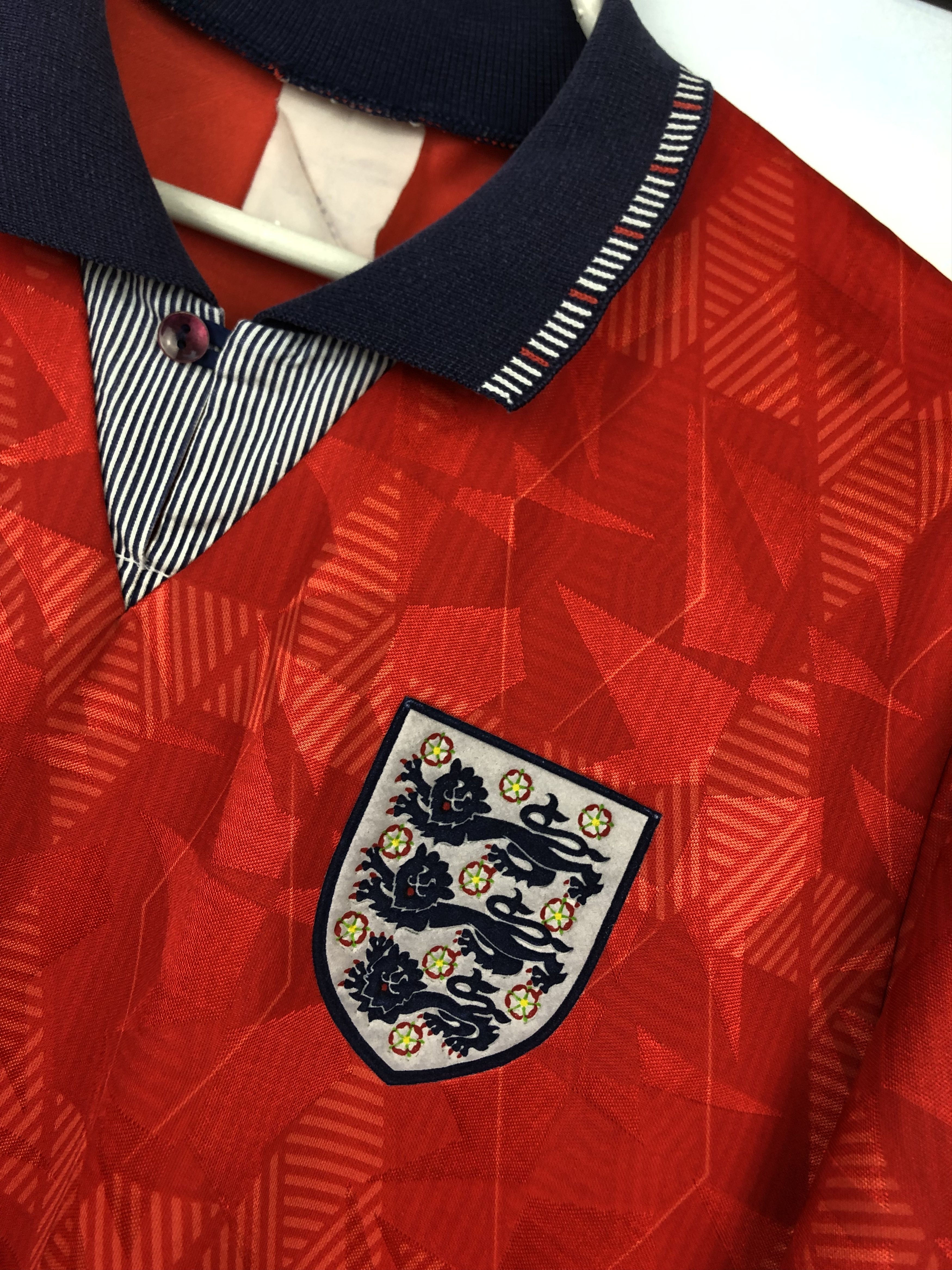 Vintage England football shirt 1990 Soccer Umbro Jersey Mens Trikot Size US M / EU 48-50 / 2 - 3 Thumbnail