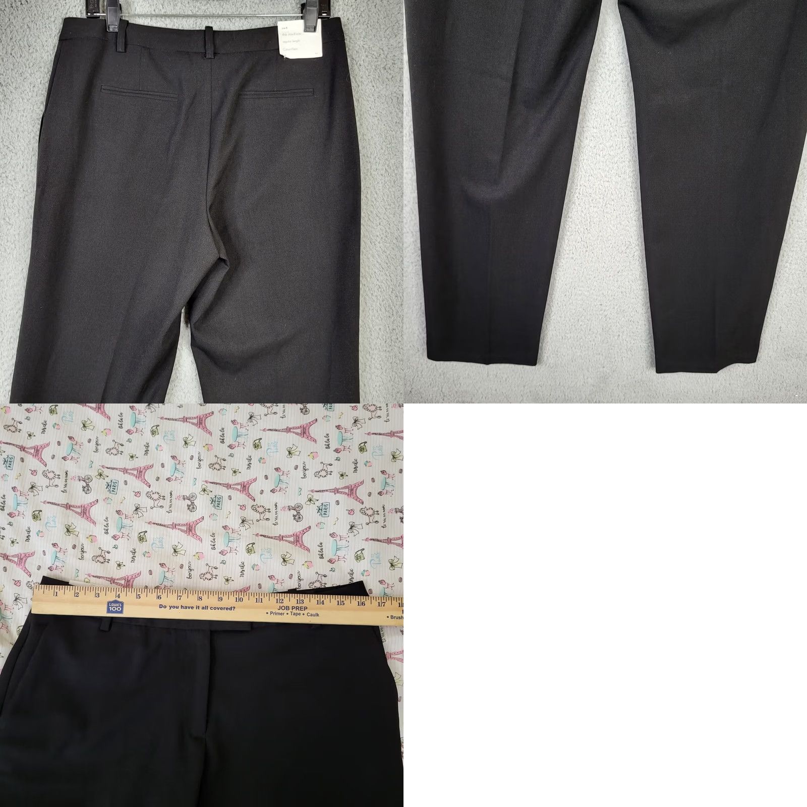 Calvin Klein Calvin Klein Women's Dress Pants Black the Madison Regular Length Size 8 Size 30" / US 8 / IT 44 - 8 Thumbnail