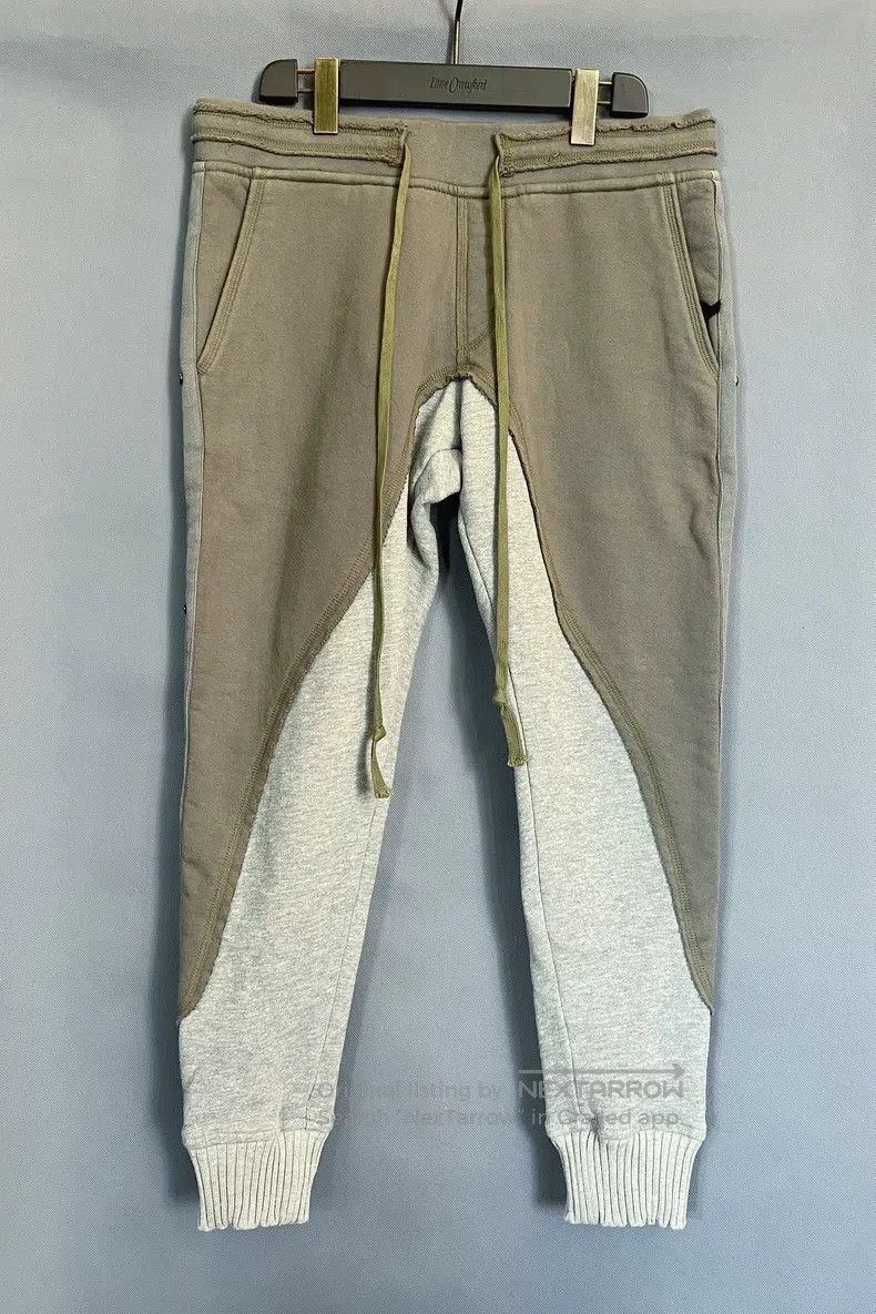 Greg Lauren Greg Lauren size M Military Green Patchwork Drawstring Spo Size US 27 - 4 Thumbnail