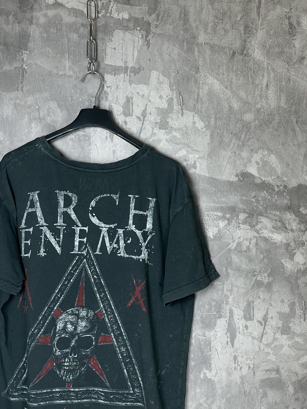 Band Tees × Vintage Vintage Arch Enemy Pure Fu*ing Metal T Shirt Tour Band Tee Size US M / EU 48-50 / 2 - 4 Thumbnail