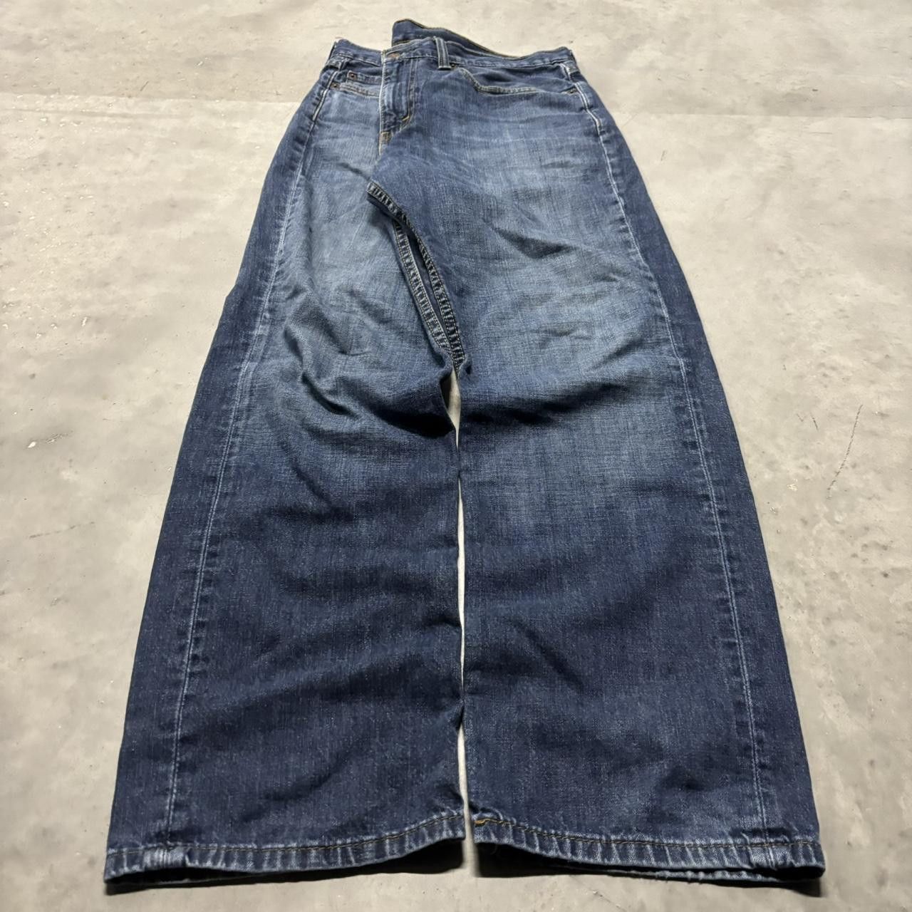 Levi's × Vintage Crazy Vintage Y2K/2000s Grunge Levis Dark Wash Denim Jeans! Size US 34 / EU 50 - 3 Thumbnail