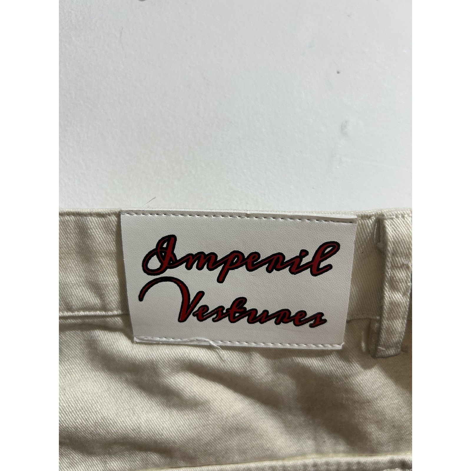 Imperial IMPERIL VESTURES DISTRESSED WHITE CARGO PANTS SIZE 34 NEW Size US 34 / EU 50 - 4 Thumbnail