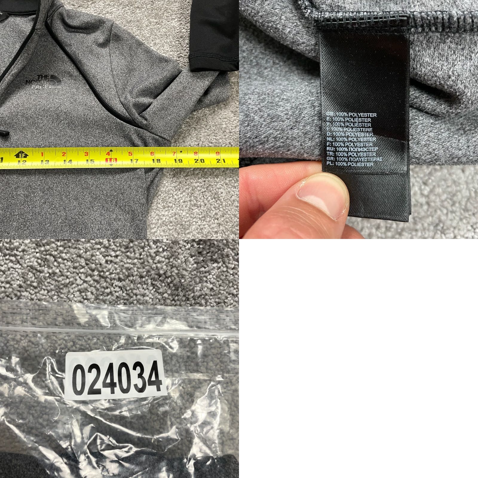 The North Face The North Face Active Jacket Women S Gray Black 1/4 Zip Mock Neck Athleisure Size S / US 4 / IT 40 - 8 Thumbnail