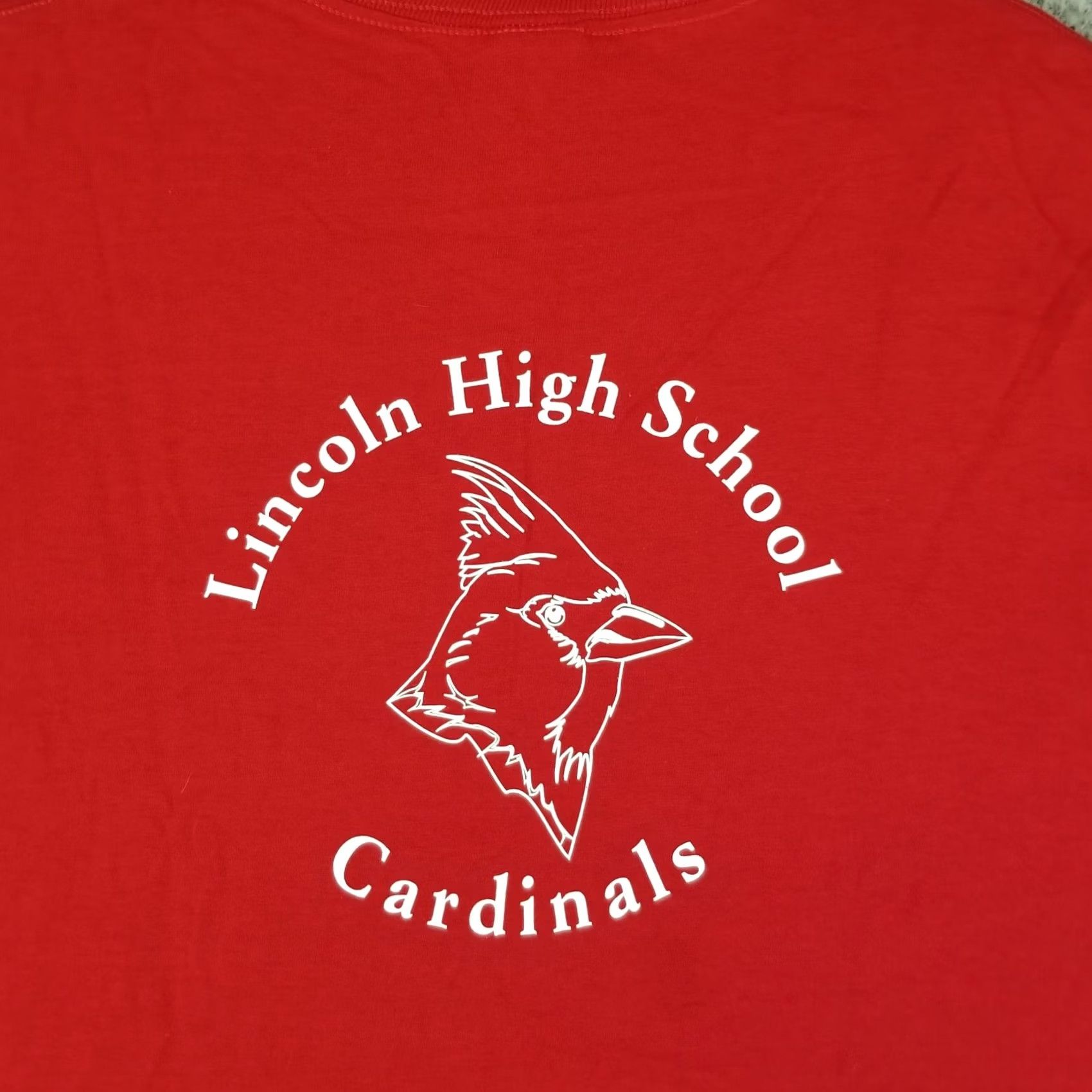 Jerzees Jerzees Portland Lincoln High School Shirt Men XL Red Cardinals 1959 VTG Double Sided Logo Shirt Size US XL / EU 56 / 4 - 7 Thumbnail