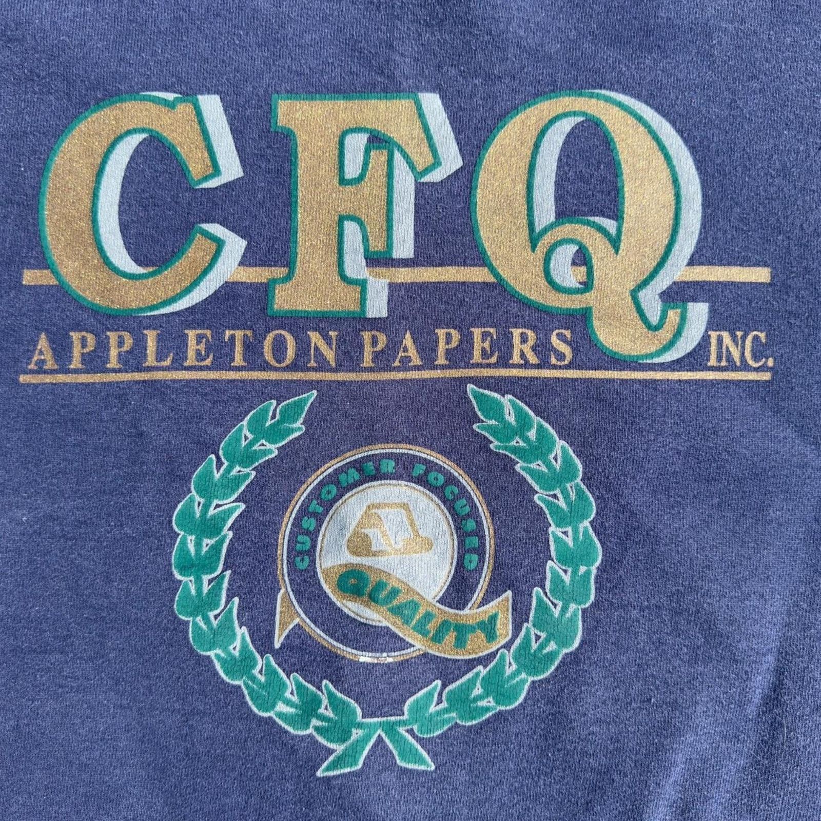 Fruit Of The Loom × Vintage 90’s Made in the USA CFQ INC. Crewneck 🌟 Size US L / EU 52-54 / 3 - 4 Thumbnail