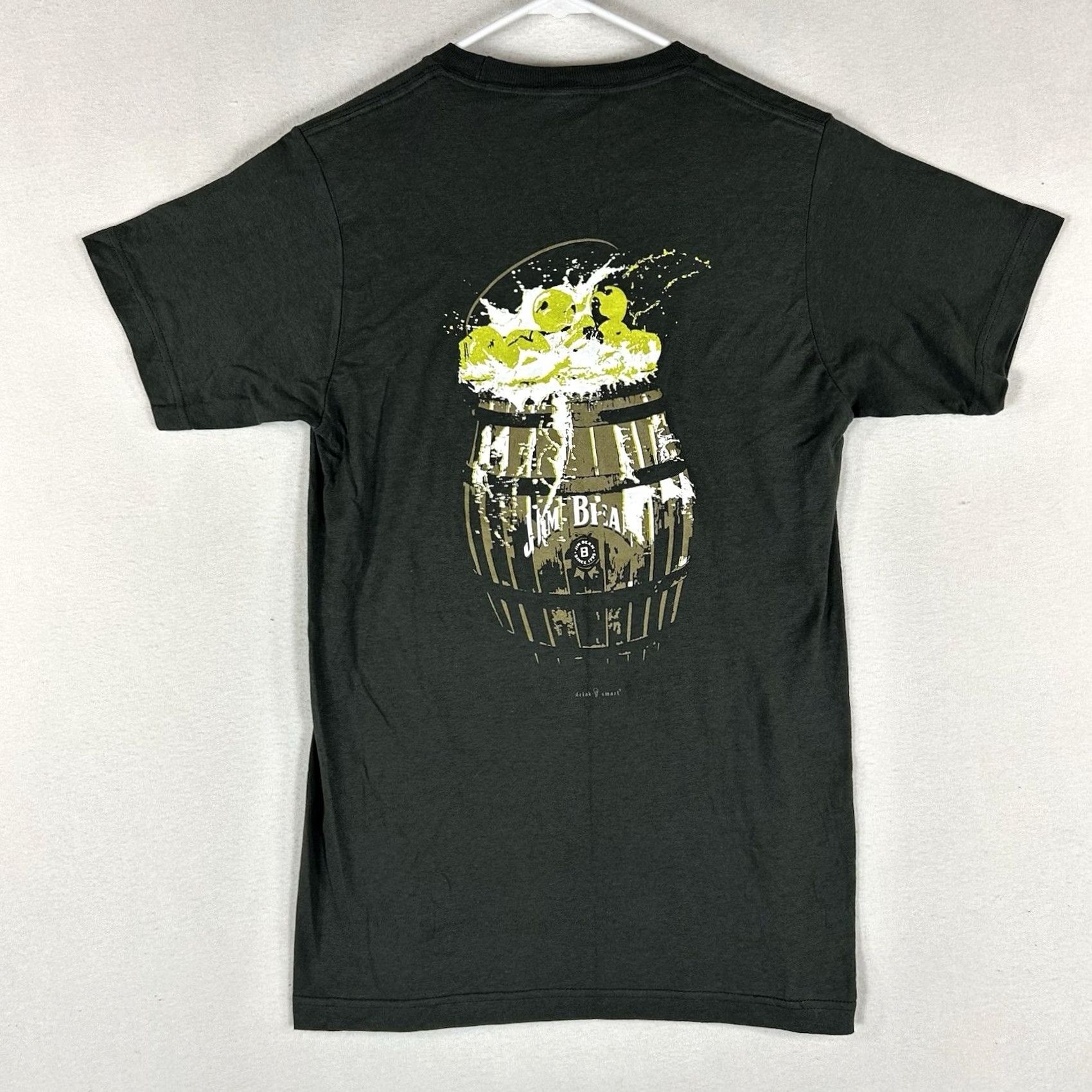 Apple Jim Beam Whiskey Apple Short Sleeve T-shirt Mens Small Gray Logo Tee Top Size US S / EU 44-46 / 1 - 5 Thumbnail