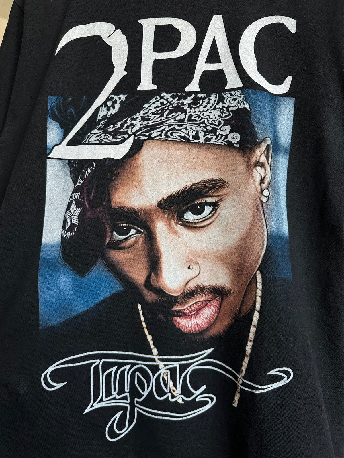 Death Row Records × Rap Tees × Vintage Vintage 2pac Shakur All Eyez On Me DeathRow Rap tee Size US M / EU 48-50 / 2 - 5 Thumbnail