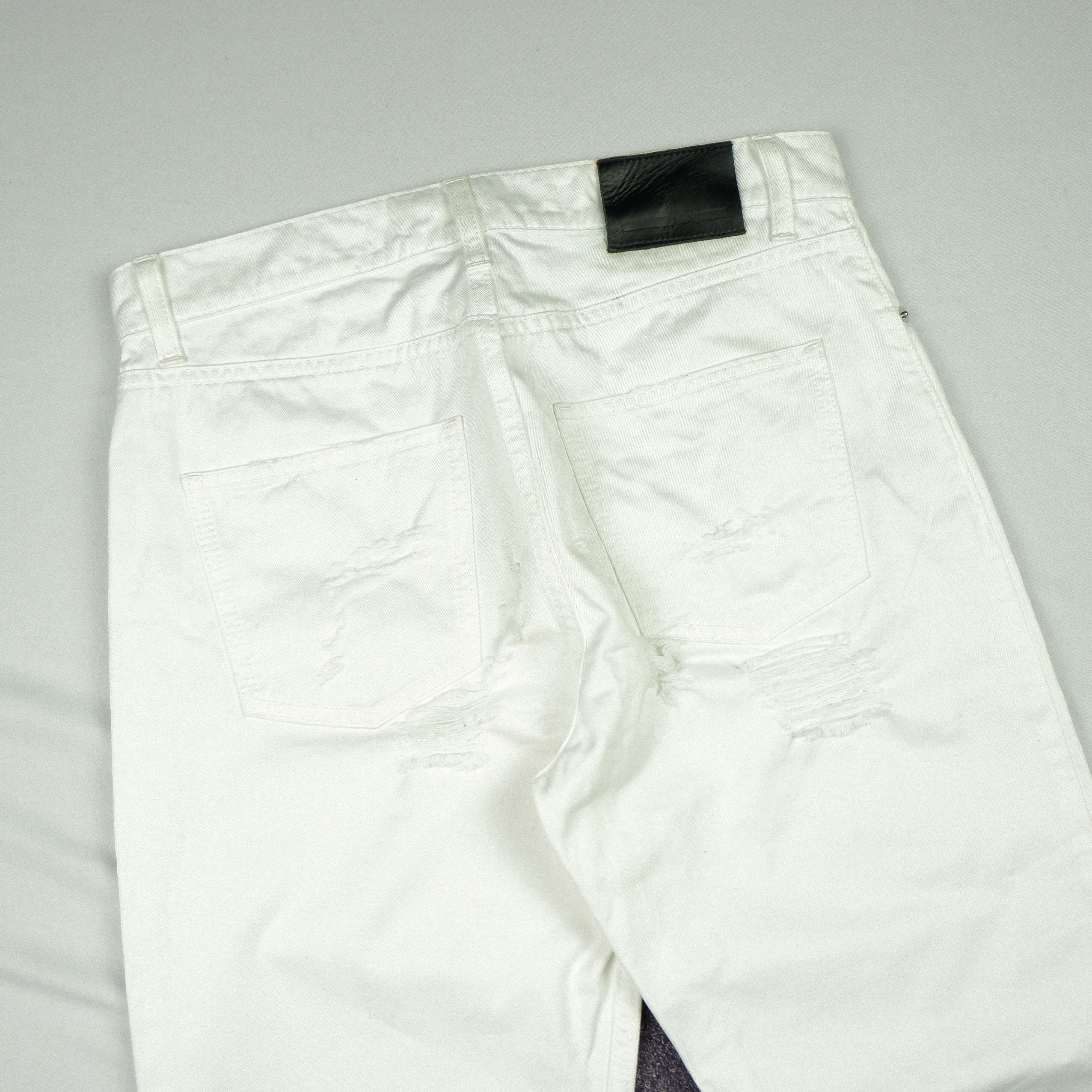Alexander McQueen Alexander McQueen Ripped White Jeans Size US 26 / EU 42 - 11 Thumbnail