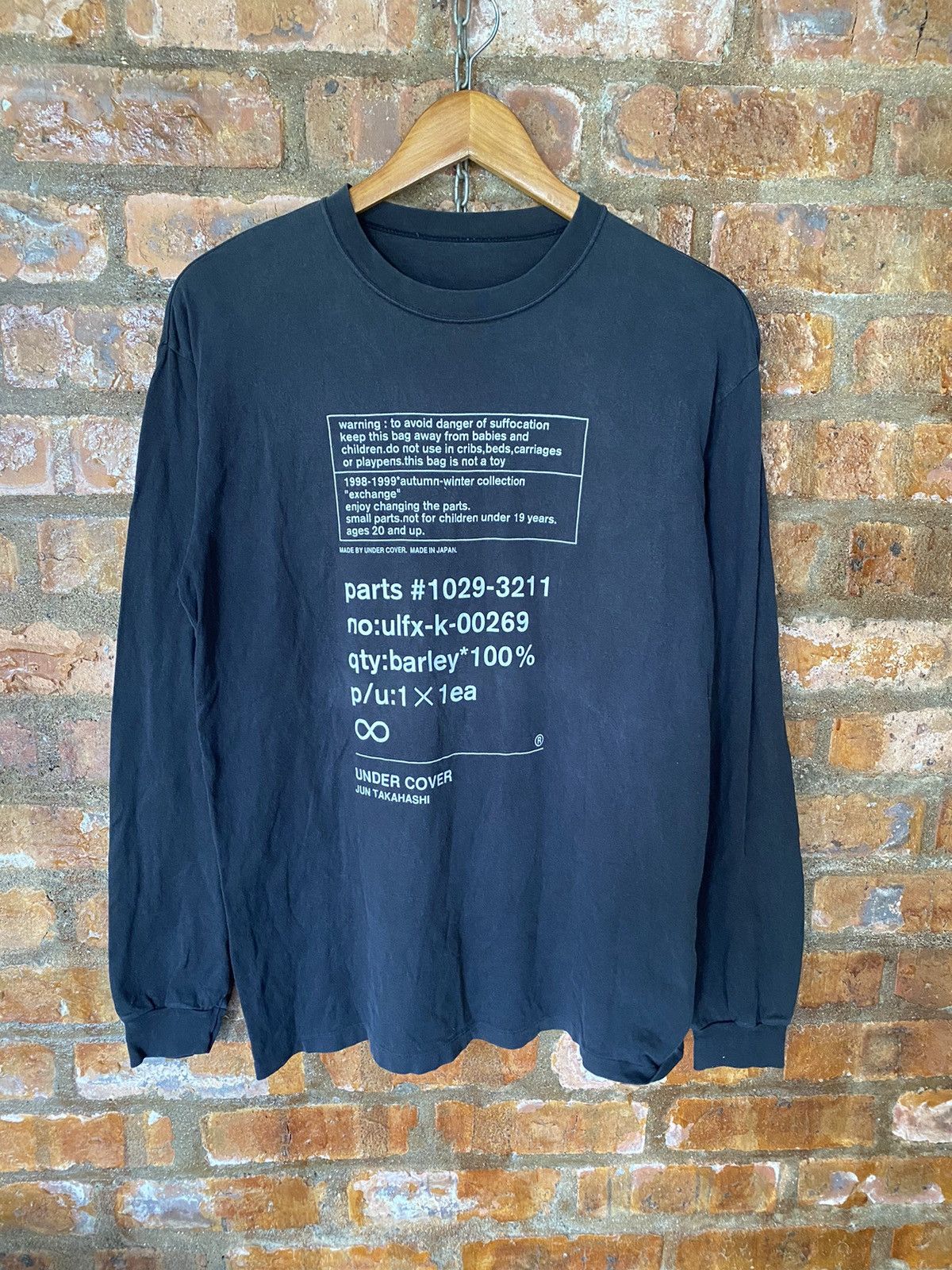 Undercover AW1998 Undercover caretag logo shirt Size US L / EU 52-54 / 3 - 2 Thumbnail