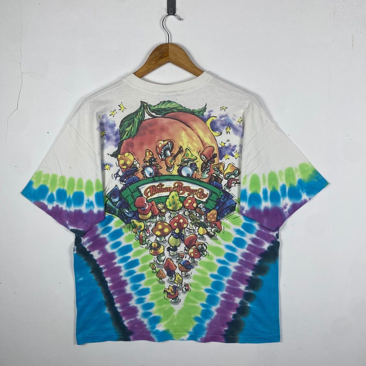 Liquid Blue Vintage 90s The ALLMAN BROTHERS BAND Liquid Blue Tye Dyed Size US L / EU 52-54 / 3 - 4 Thumbnail