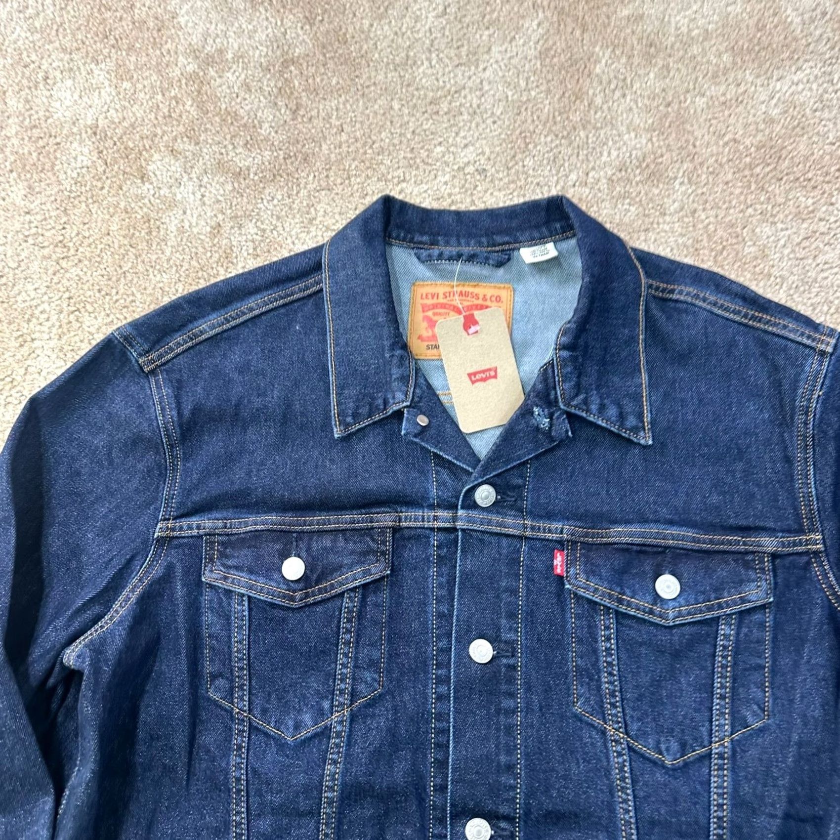 Levi's Levi's Denim Trucker Jacket Men XL Blue Jeans jacket Regular Fit Size US 36 / EU 52 - 2 Thumbnail