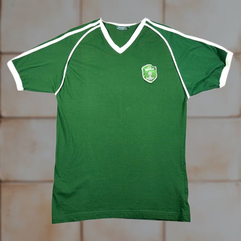 Champion VINTAGE Heineken Soccer Shirt Men Large Green White UEFA Champions League Jersey 20 Size US L / EU 52-54 / 3 - 1 Thumbnail