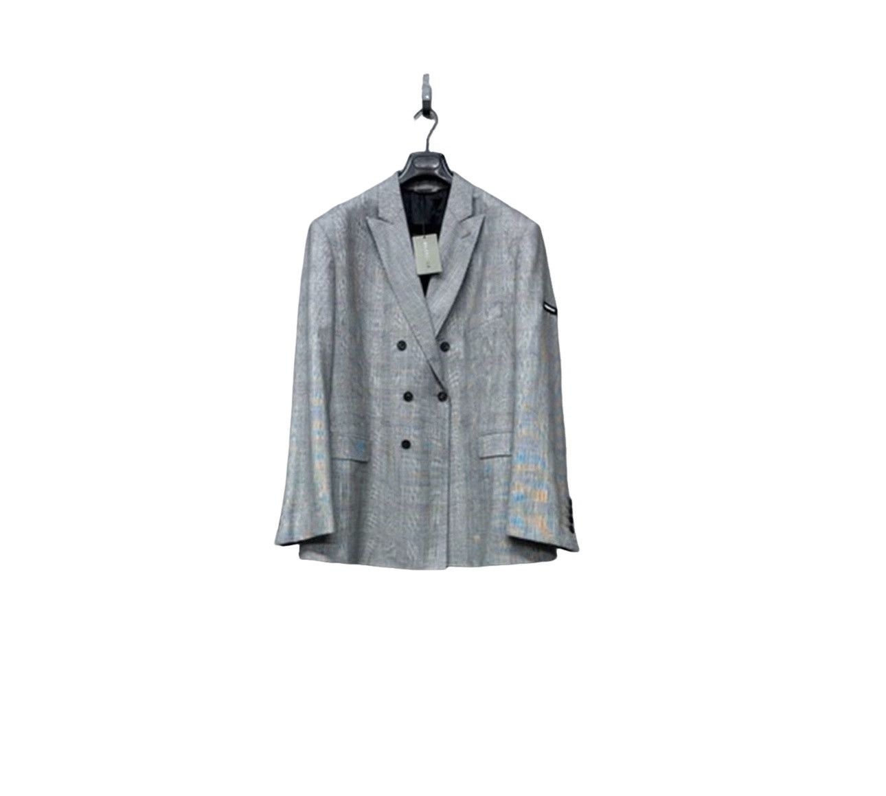 Balenciaga Balenciaga Houndstooth Logo Blazer 36R Size 36R - 1 Thumbnail