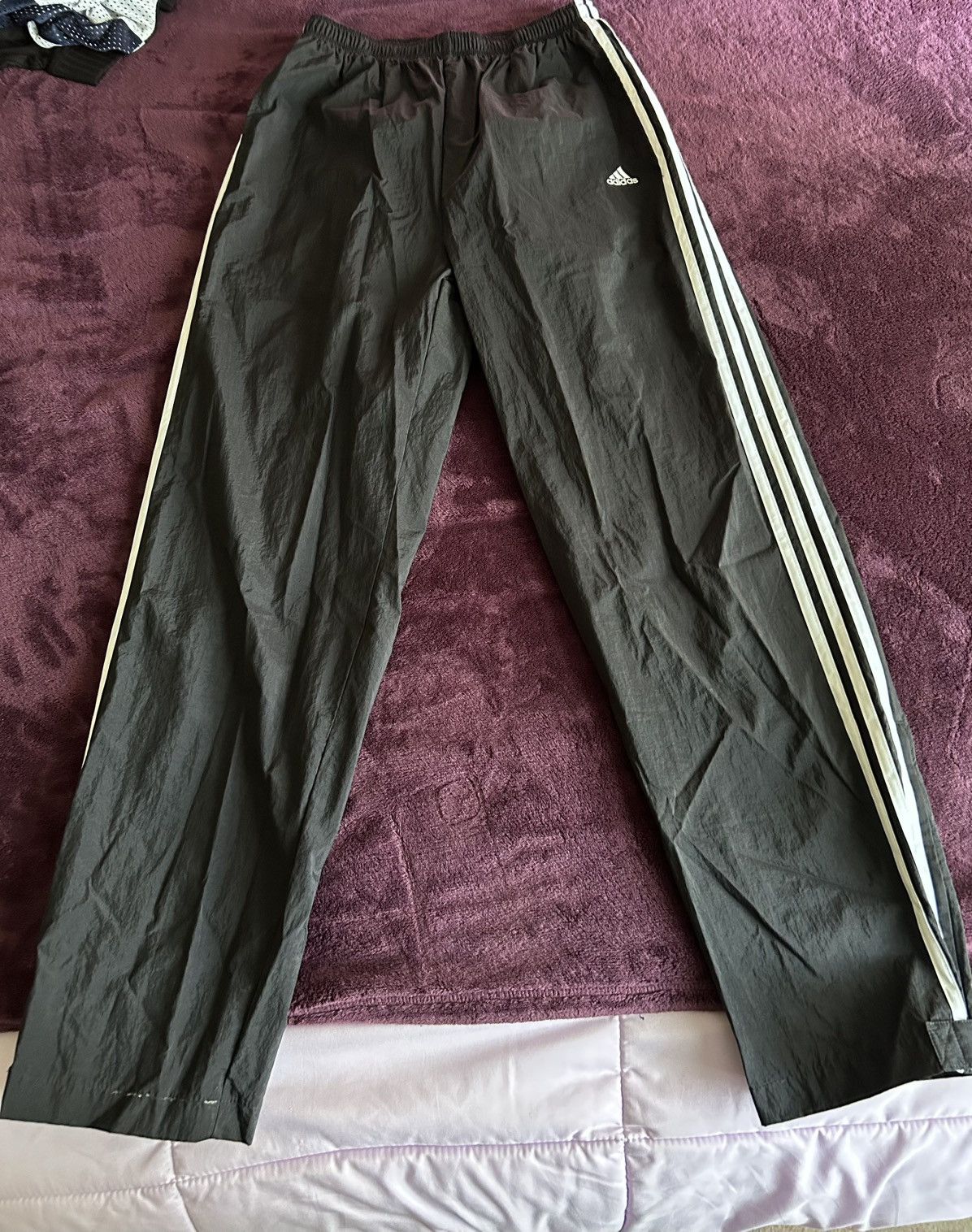Adidas Vintage Y2K 2000 Adidas Nylon Track Pants Sz L Size US 34 / EU 50 - 5 Thumbnail