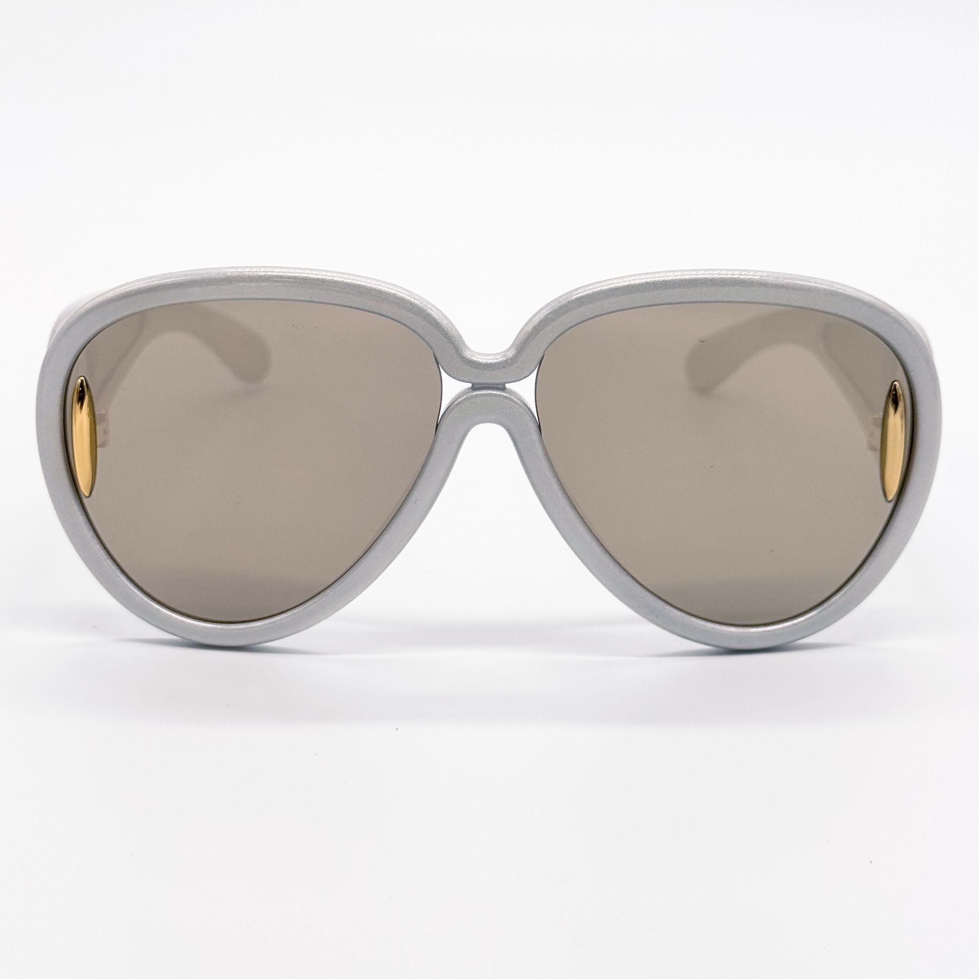 Loewe NEW LOEWE SUNGLASSES LW40132I 24C GRAY MASK UNISEX EYEWEAR L Size ONE SIZE - 4 Thumbnail