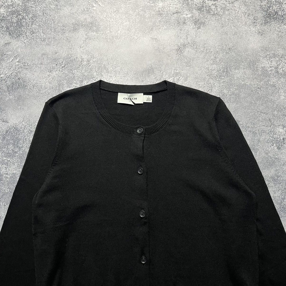 Coach Coach Black Cardigan Sweater Streetwear Luxury Designer Size S / US 4 / IT 40 - 2 Thumbnail