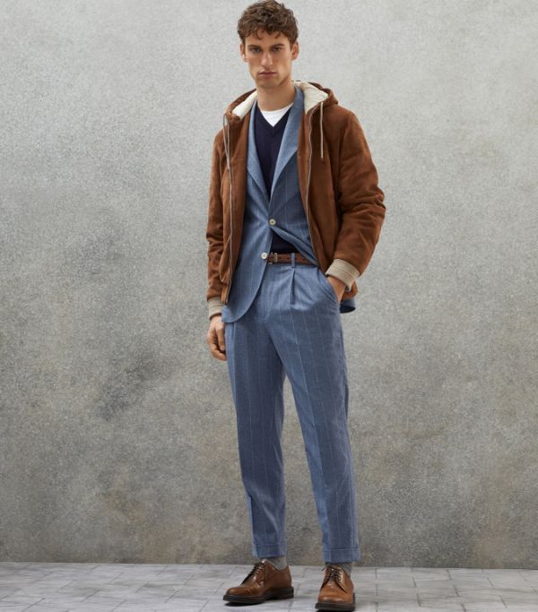 Brunello Cucinelli Jacket in Brown Size US L / EU 52-54 / 3 - 4 Thumbnail