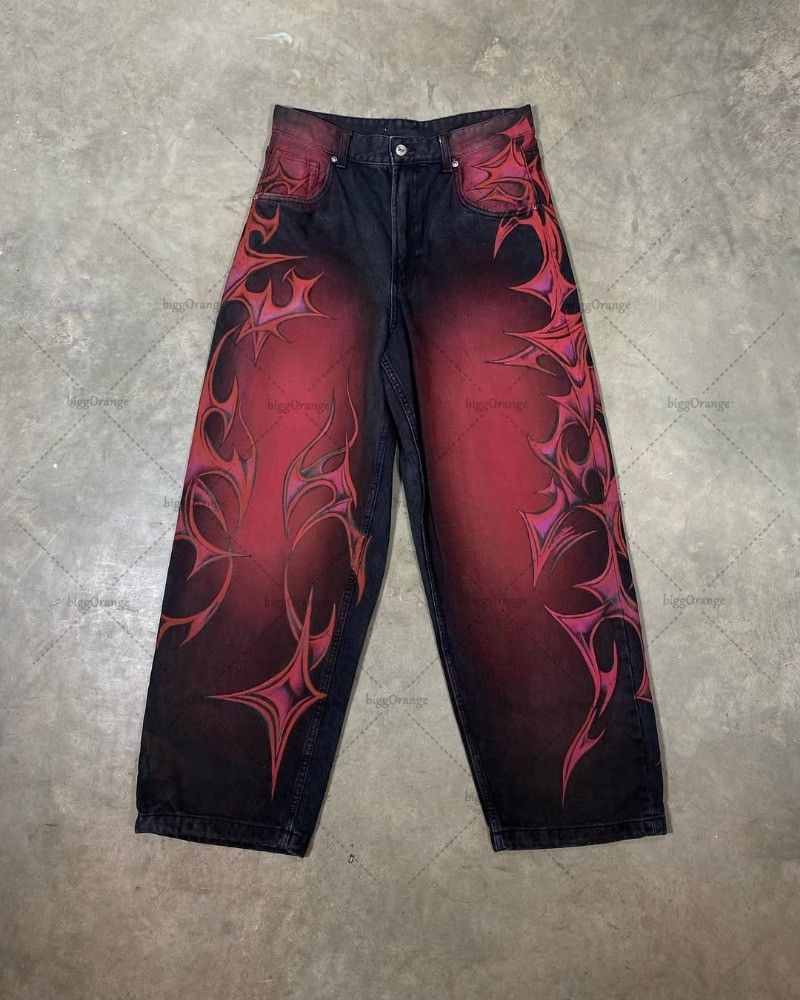 Designer × Japanese Brand Goth Punk Baggy Jean Size US 38 / EU 54 - 1 Thumbnail