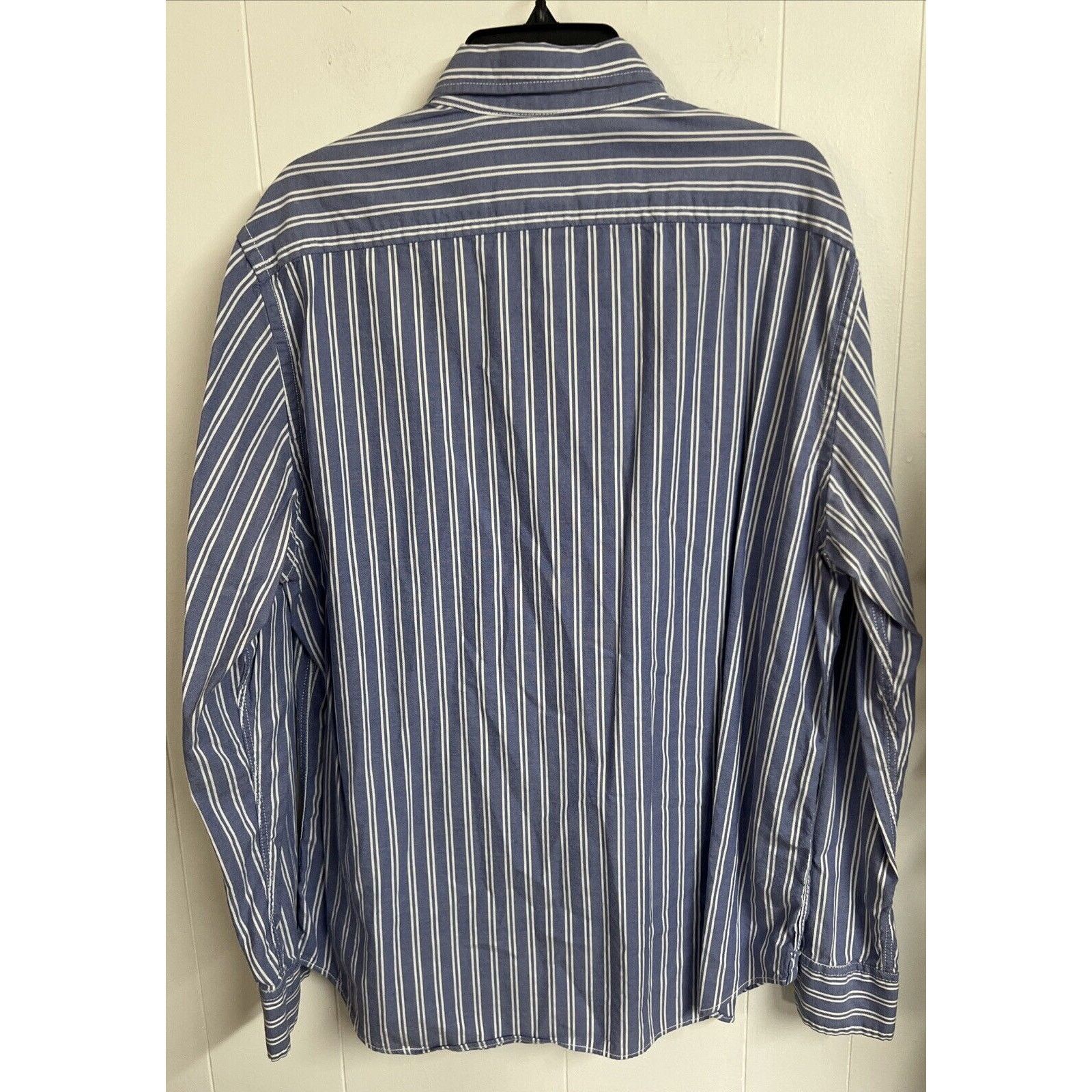American Eagle Outfitters American Eagle Shirt Mens XL Blue Striped Button Up Y2K Size US XL / EU 56 / 4 - 4 Thumbnail