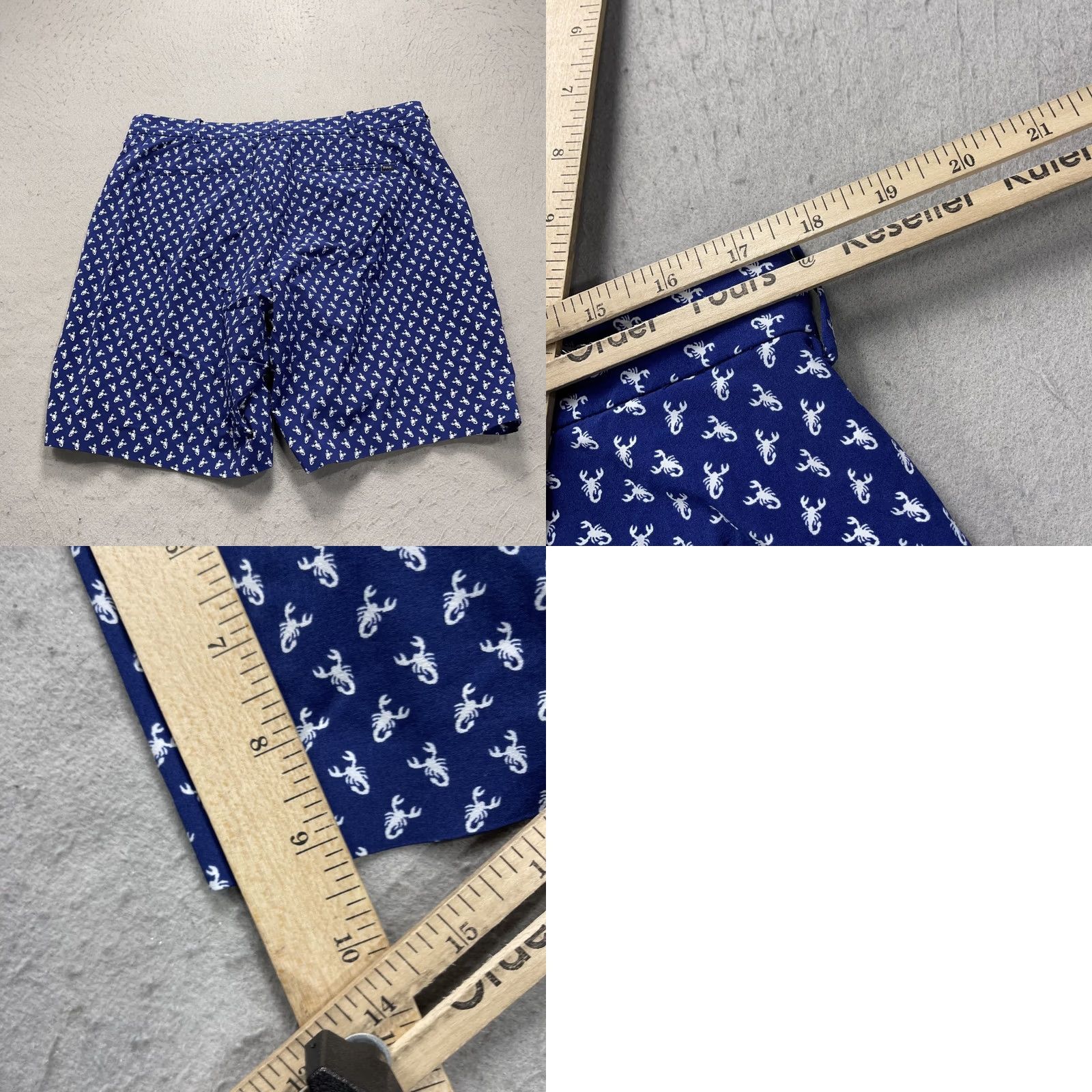 Ralph Lauren Ralph Lauren Polo Golf Shorts Mens 34 Blue Wicking Lined Logo Chino Casual Travel Mens 34 Blue Logo Louder Scorpion Pattern Geometric Size US S / EU 44-46 / 1 - 8 Thumbnail