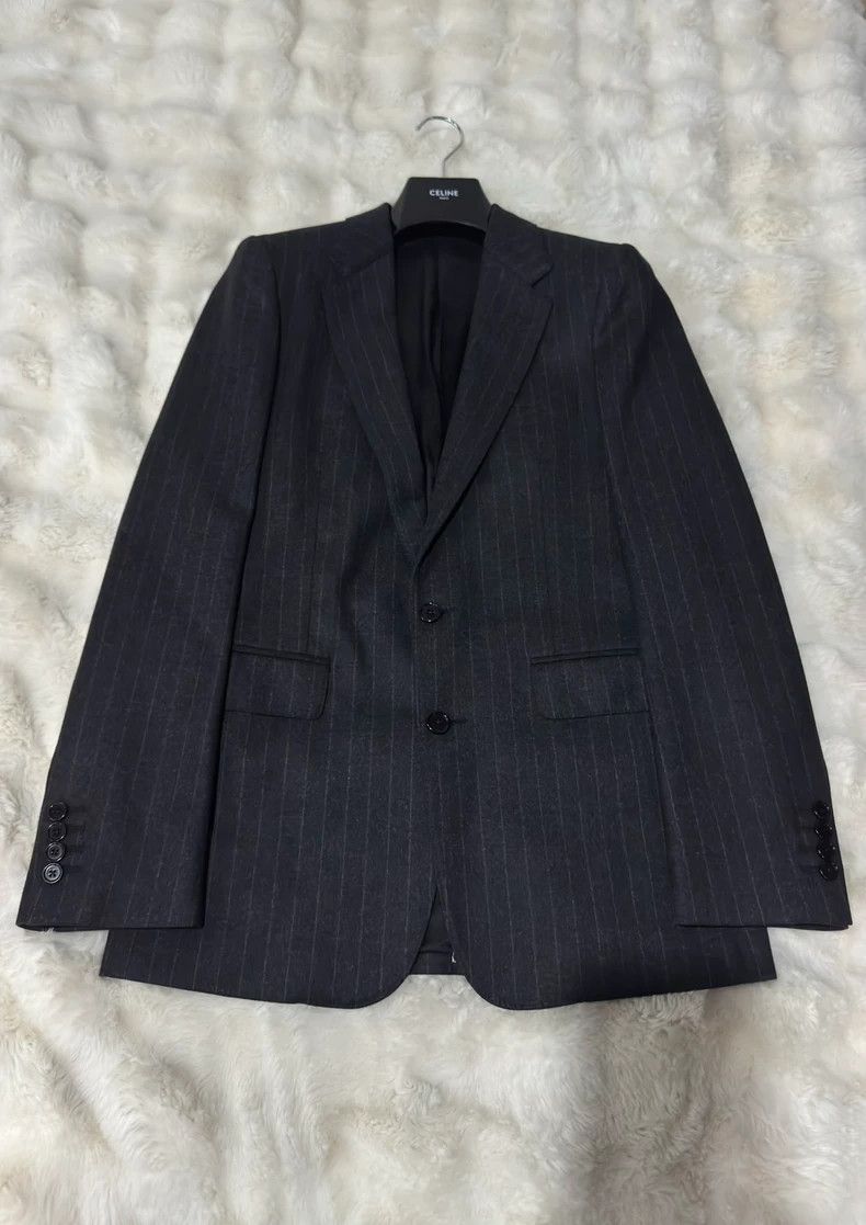 Celine CELINE Striped flannel suit suit Size US S / EU 44-46 / 1 - 1 Thumbnail