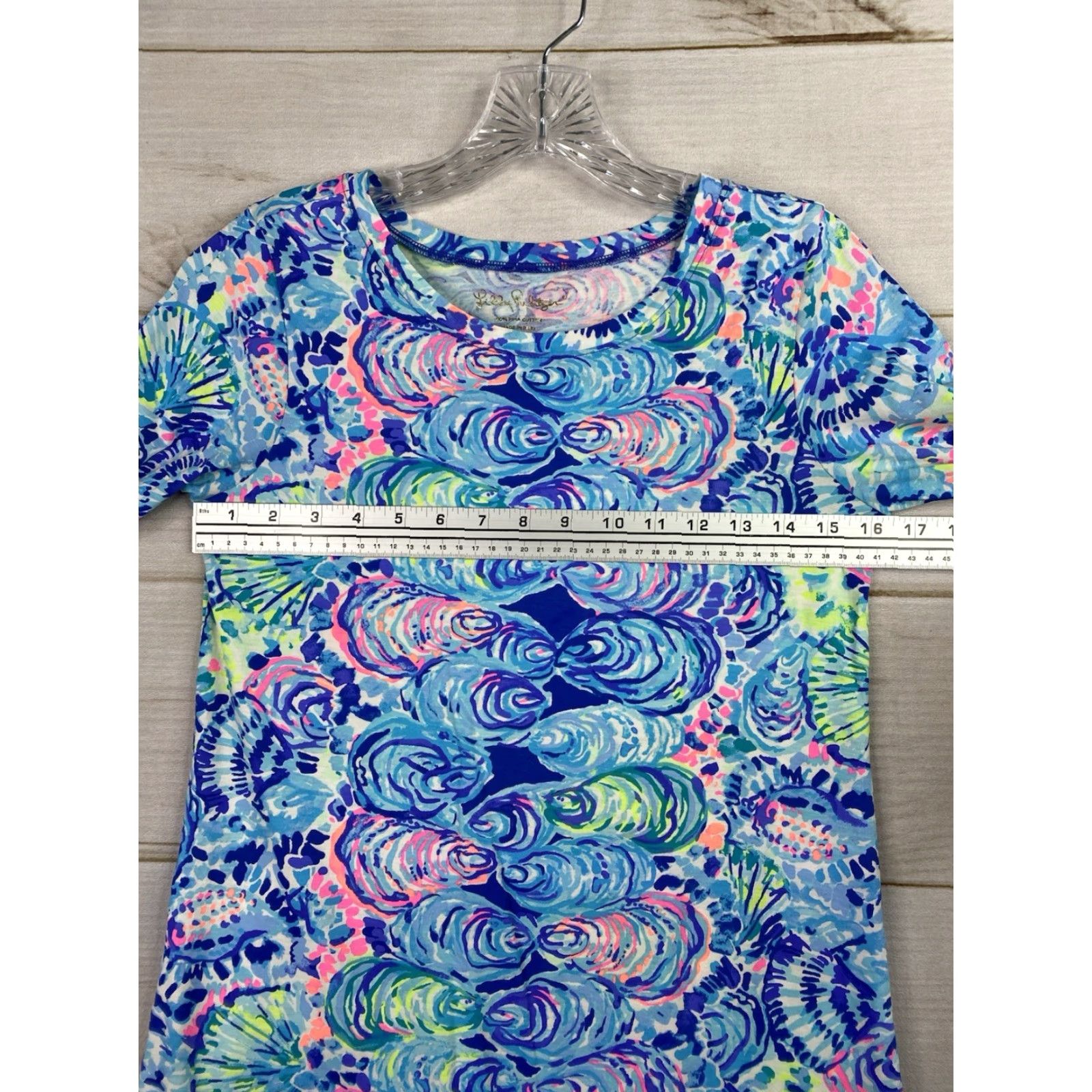Lilly Pulitzer Lilly Pulitzer Dress Womens XS Blue Floral Tropical Slit Sleeve Shift Shirt Size XS / US 0-2 / IT 36-38 - 6 Thumbnail