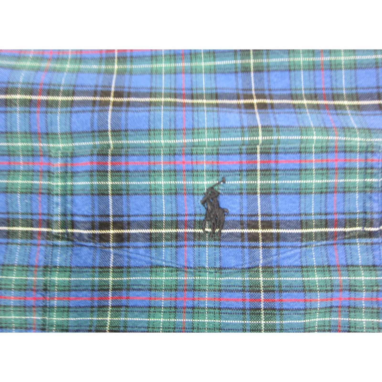 Ralph Lauren VINTAGE Ralph Lauren Shirt Mens Large Blue Pony Oxford Plaid Big Twill Pocket Size US L / EU 52-54 / 3 - 3 Thumbnail