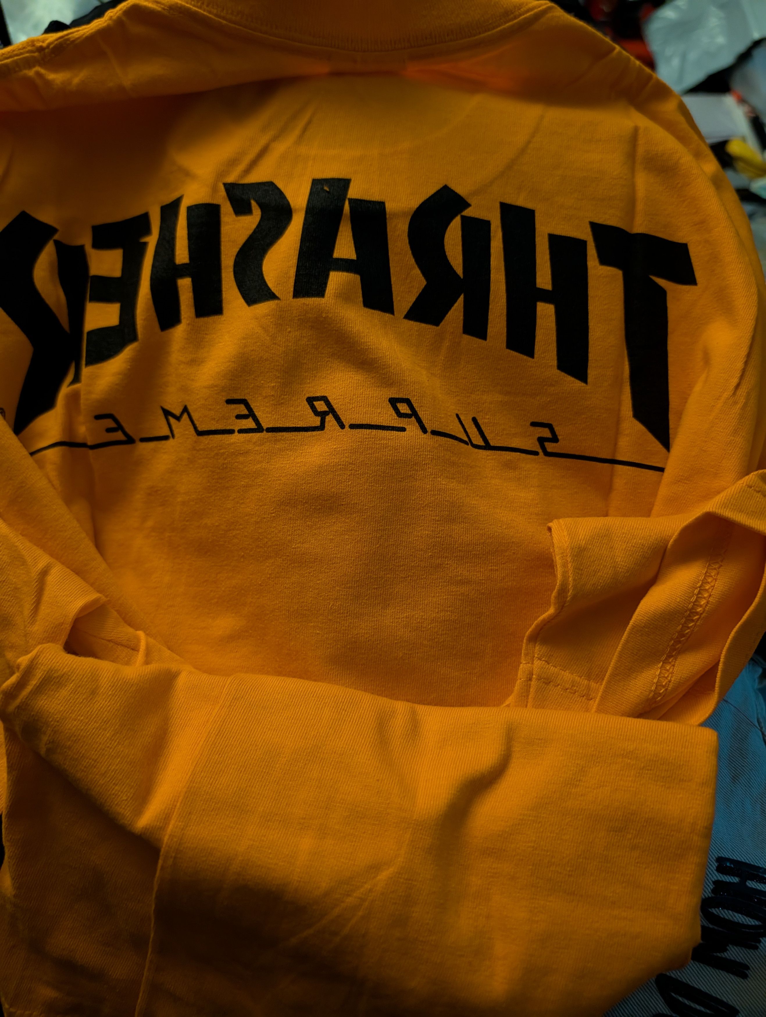 Supreme Supreme Thrasher Game Tee Orange Large Rare New Size US L / EU 52-54 / 3 - 4 Thumbnail