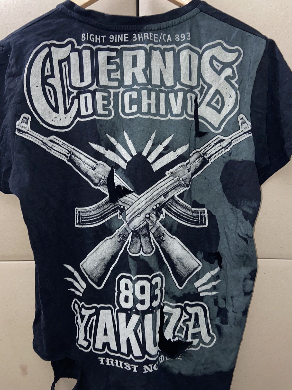 Affliction × Japanese Brand × Vintage Vintage Skulls Y2K Tee T Shirt Affliction Distressed Japanes Size US XL / EU 56 / 4 - 11 Thumbnail