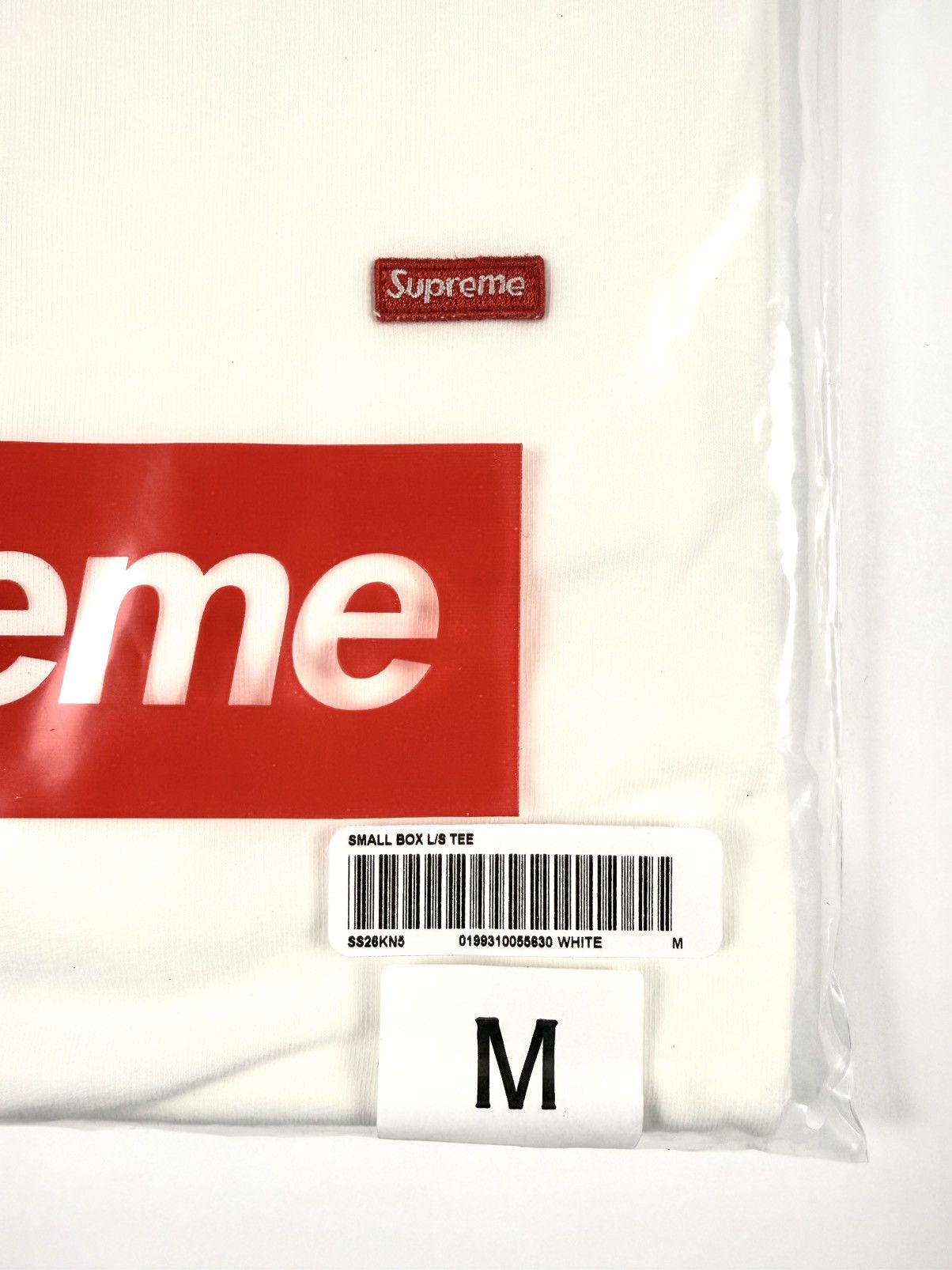 Supreme Supreme Small Box Logo Long Sleeve Tee White SS26 Size M DS Size US M / EU 48-50 / 2 - 2 Thumbnail