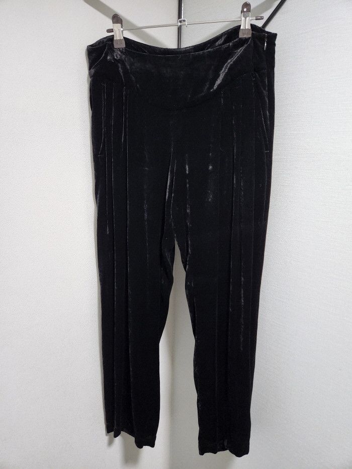 Ann Demeulemeester 앤 드뮐미스터 실키 벨루어 크롭팬츠