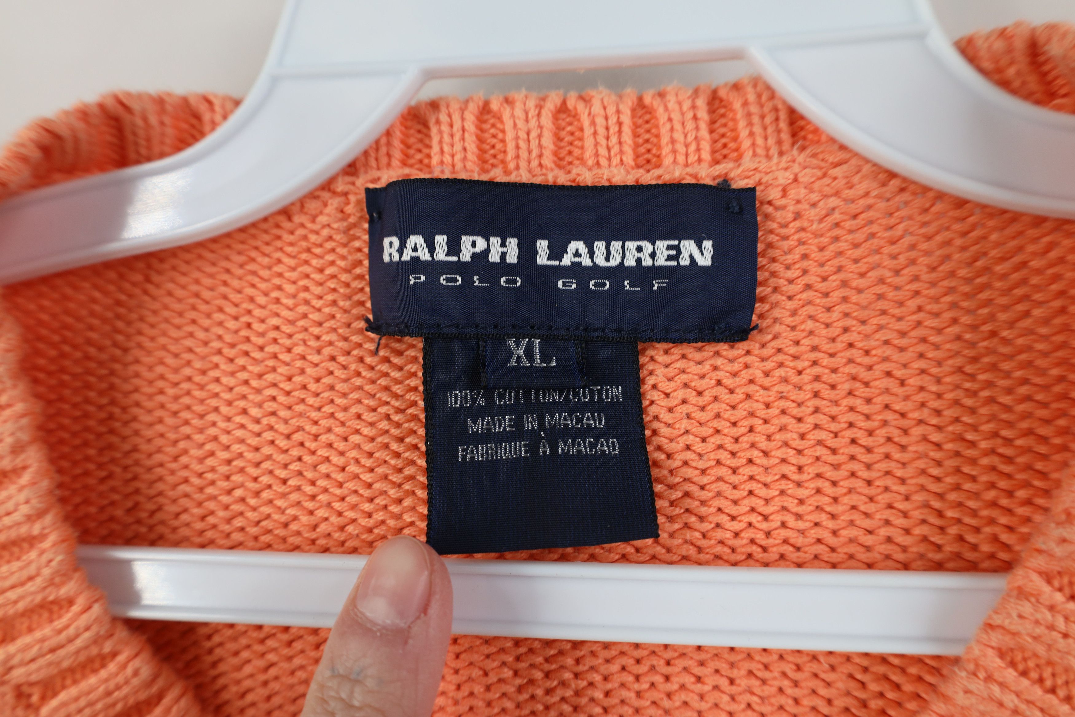 Ralph Lauren Vintage 90s Polo Golf Ralph Lauren Knit Cropped Sweater Size XL / US 12-14 / IT 48-50 - 5 Thumbnail